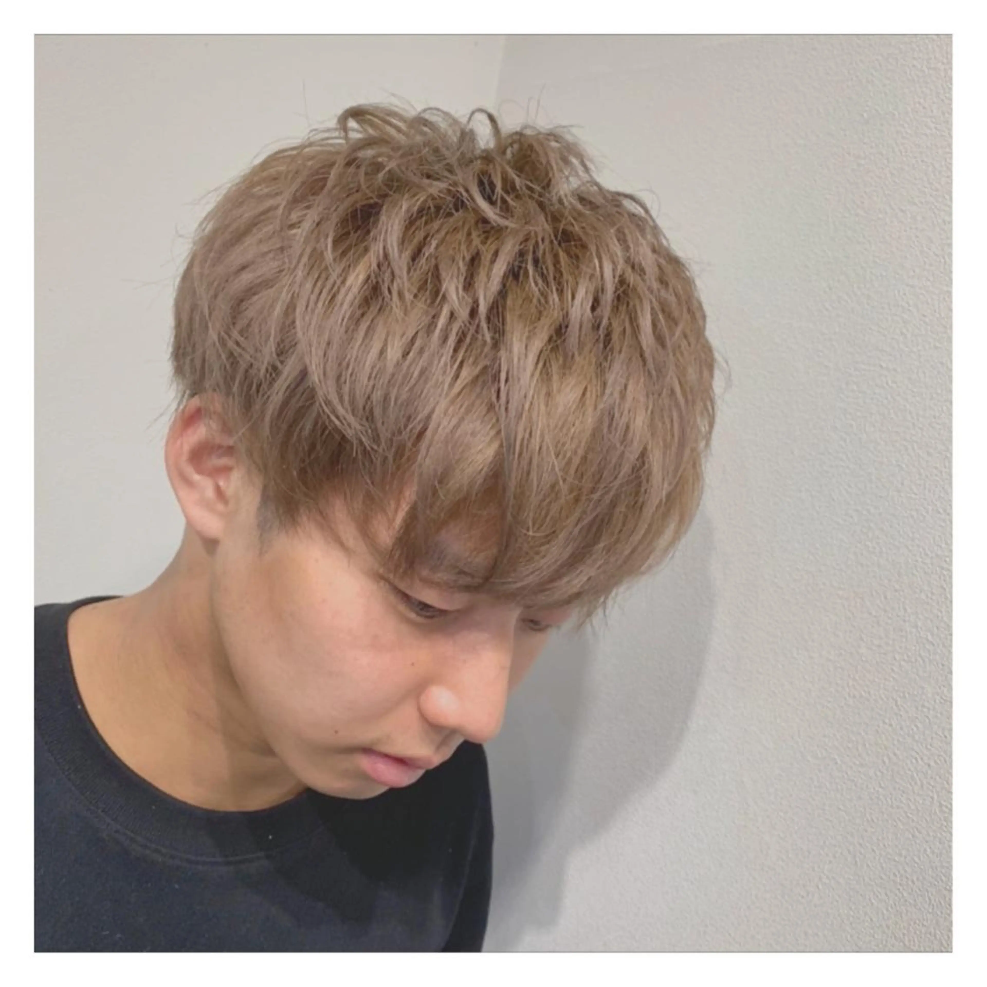 ショート カラー ヘアアレンジ メンズ ange☞ soutaのヘアスタイル