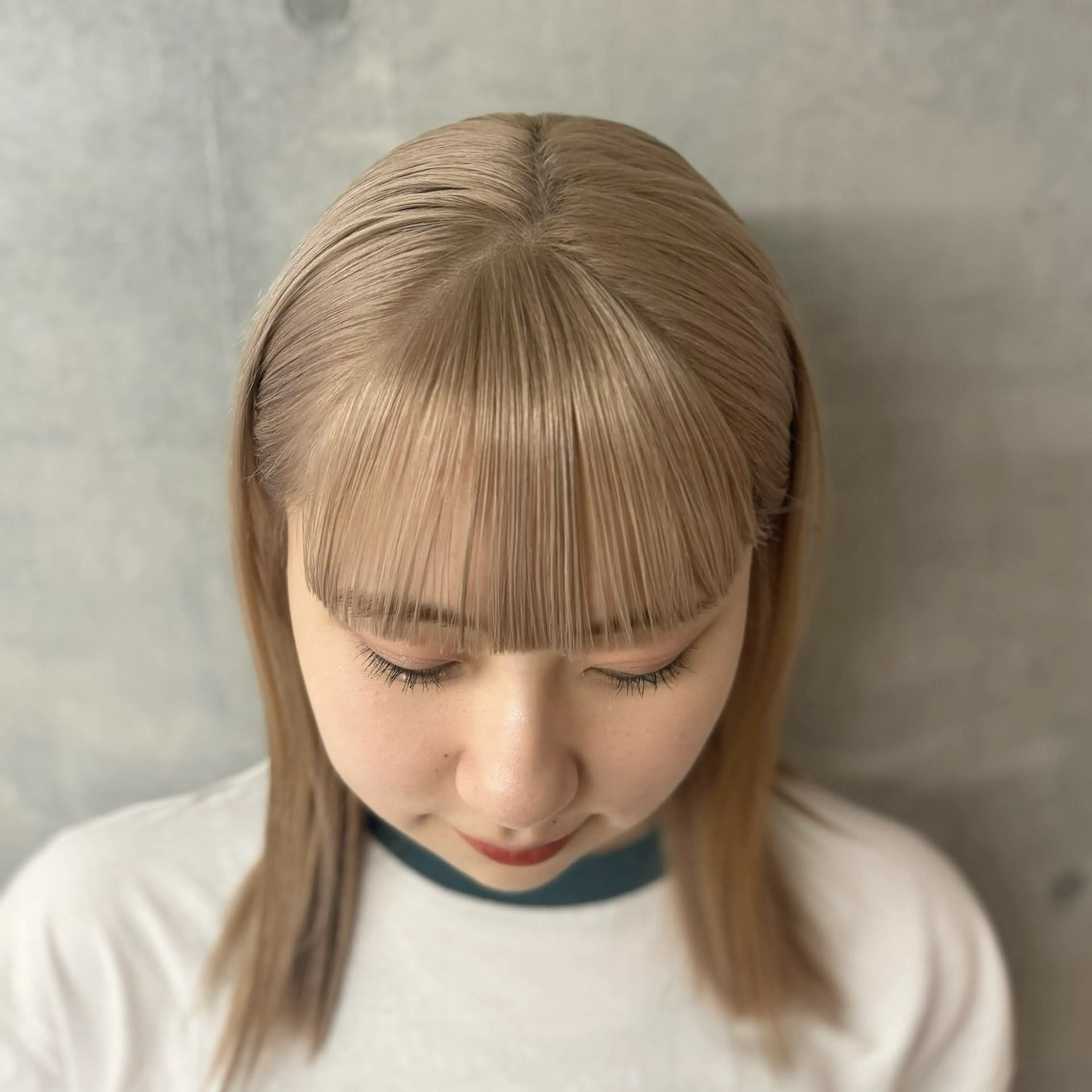 セミロング カラー ヘアカラー ハイトーン/ピンク カラー/めい🎀のヘアスタイル