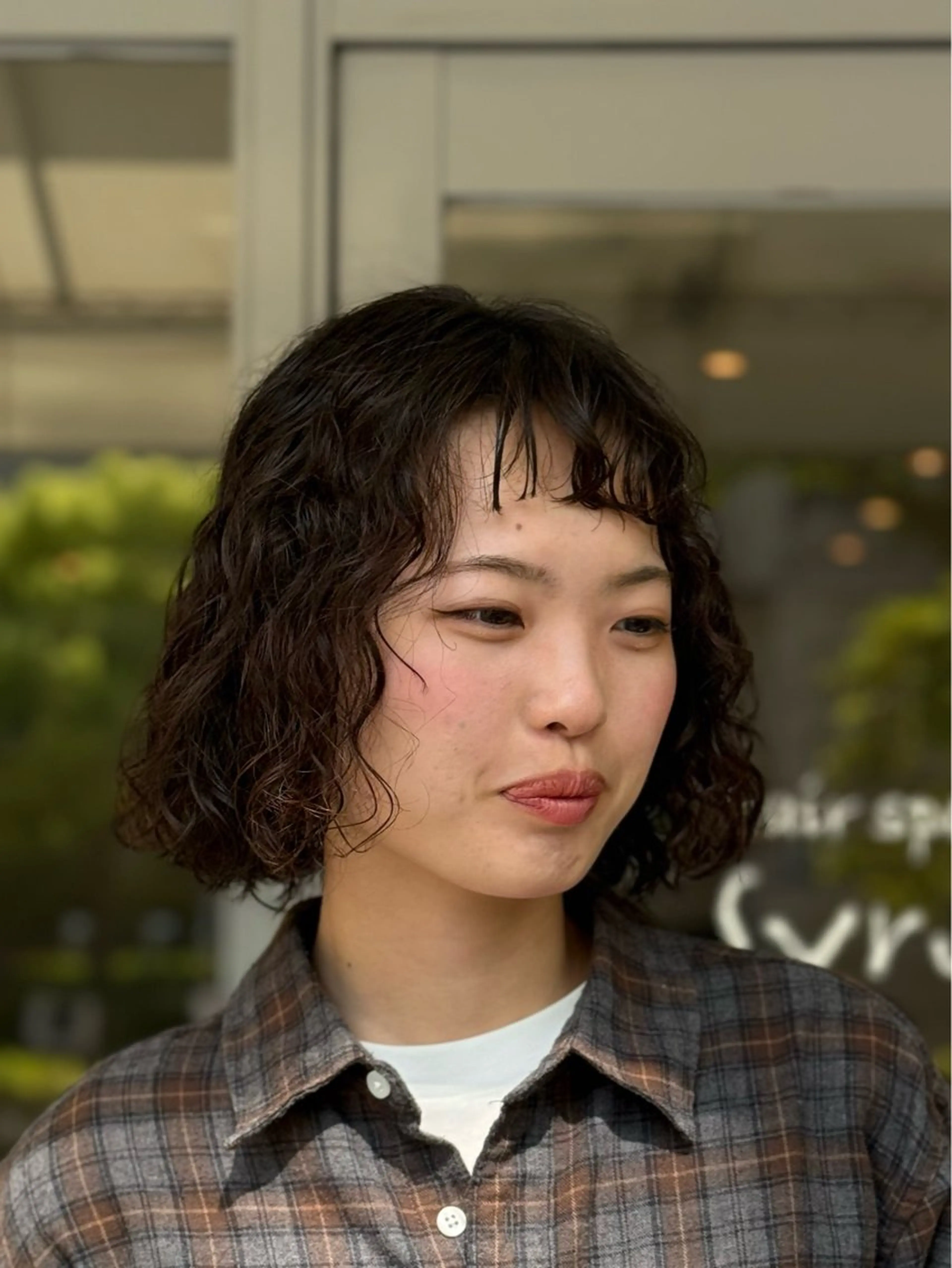 ショート パーマ ボブ レイヤーカット スパイラルパーマ カット パーマ トリートメント hair  space Syrup所属・レディースパーマ/ 合田  有一朗のヘアスタイル