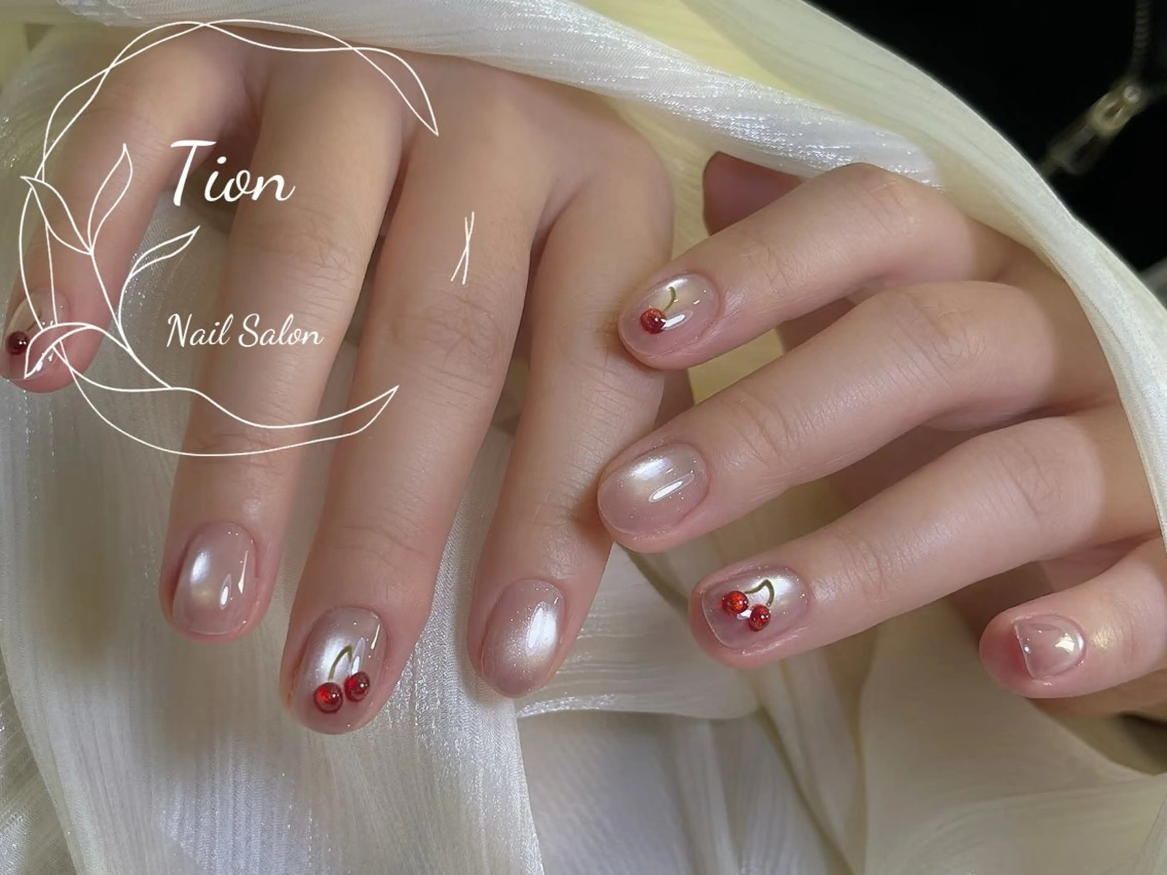 ネイル 長さ出し フットネイル ジェルネイル 韓国ネイル マグネットネイル Nailsalon Tion二子玉川店のネイルデザイン