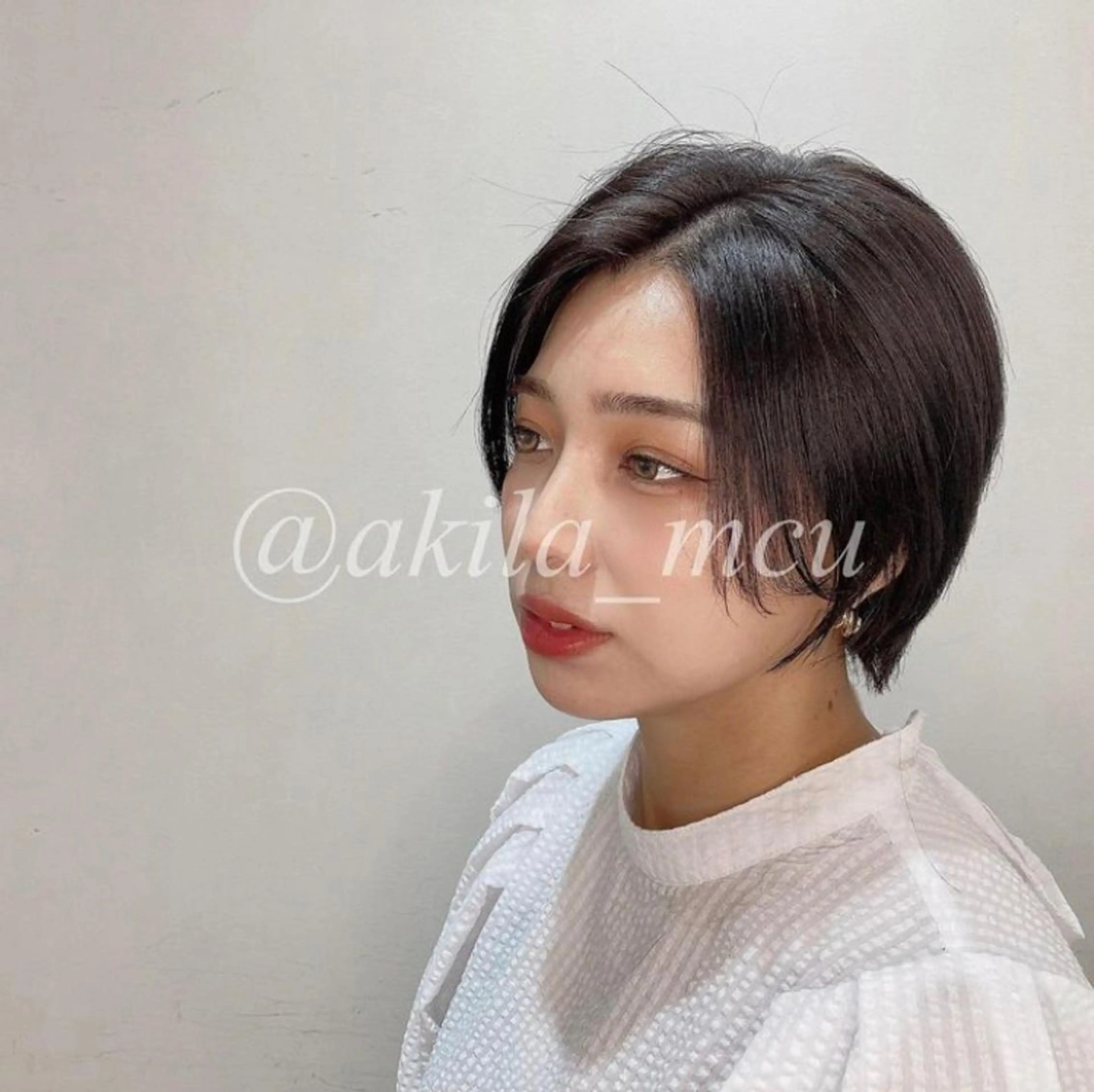 ショート カラー ヘアアレンジ ショートボブ ハンサムショート 透明感カラー ボブ 髪質改善 エグチ アキラのヘアスタイル
