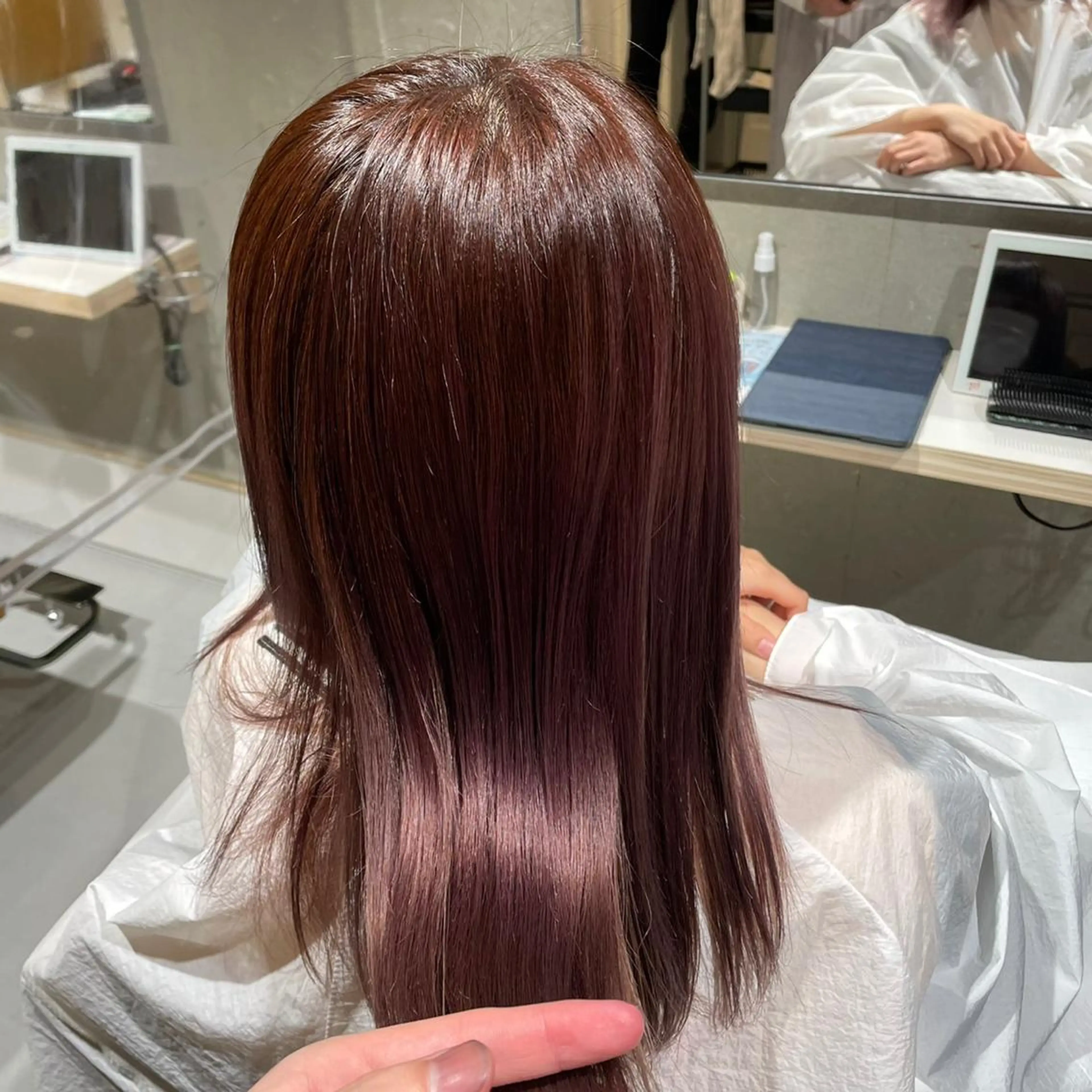 カラー 艶髪/韓国風🤍🖤 小林実央‎のヘアスタイル