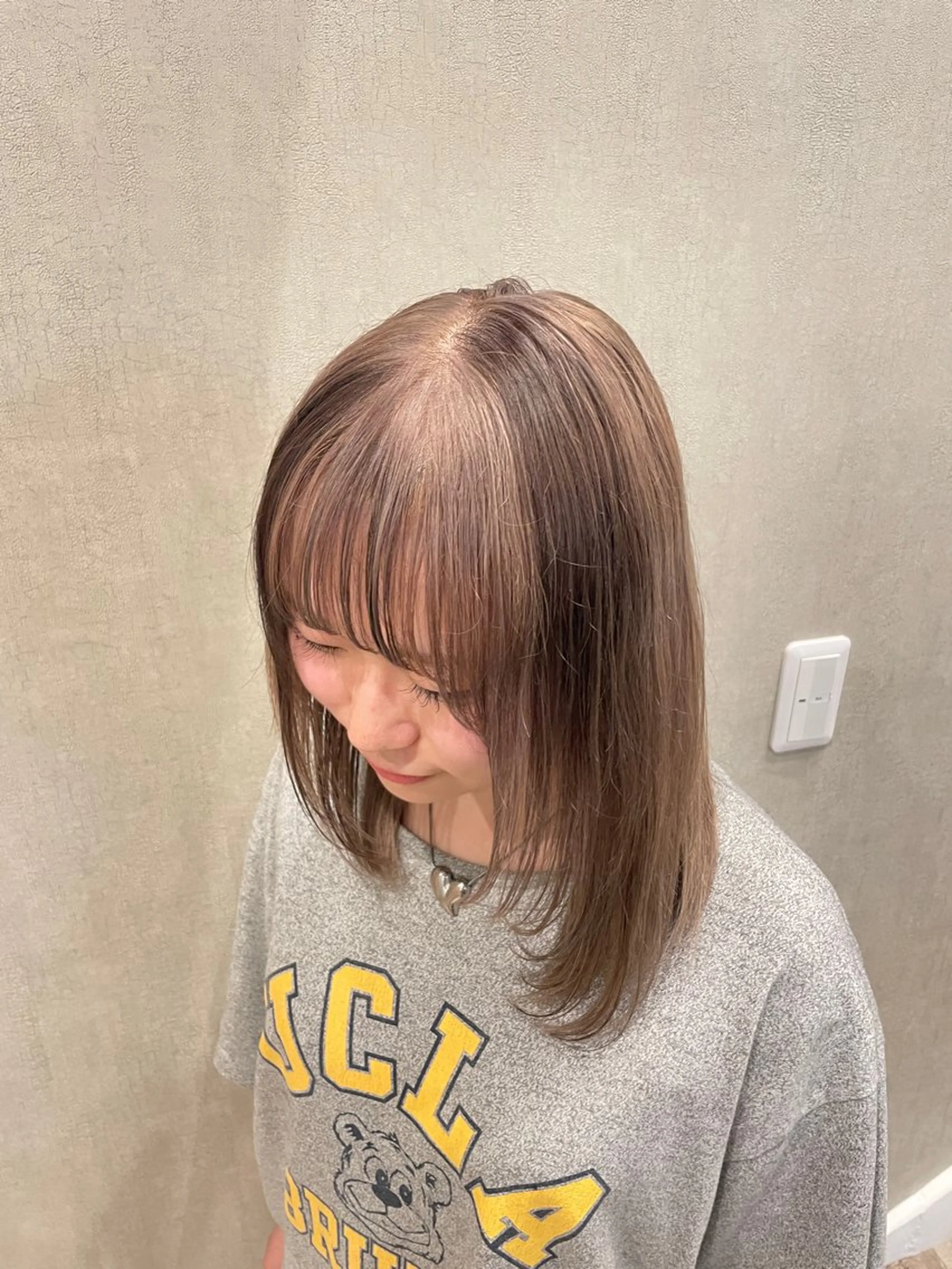 セミロング カラー ヘアアレンジ 小野寺祐希人 Calbariのヘアスタイル