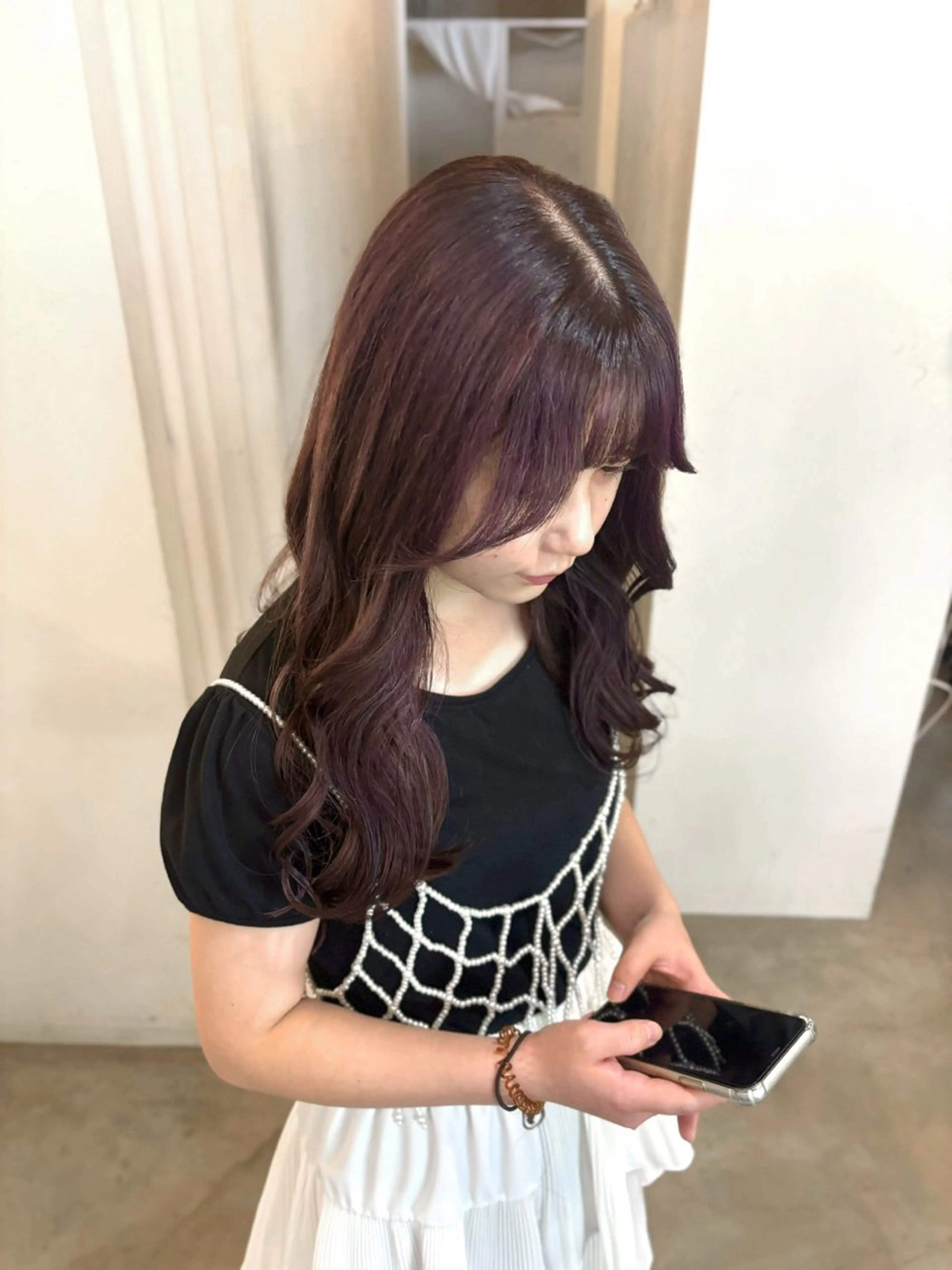 ロング カラー ラベンダーカラー 堀出 芽衣/垢抜け/美髪のヘアスタイル