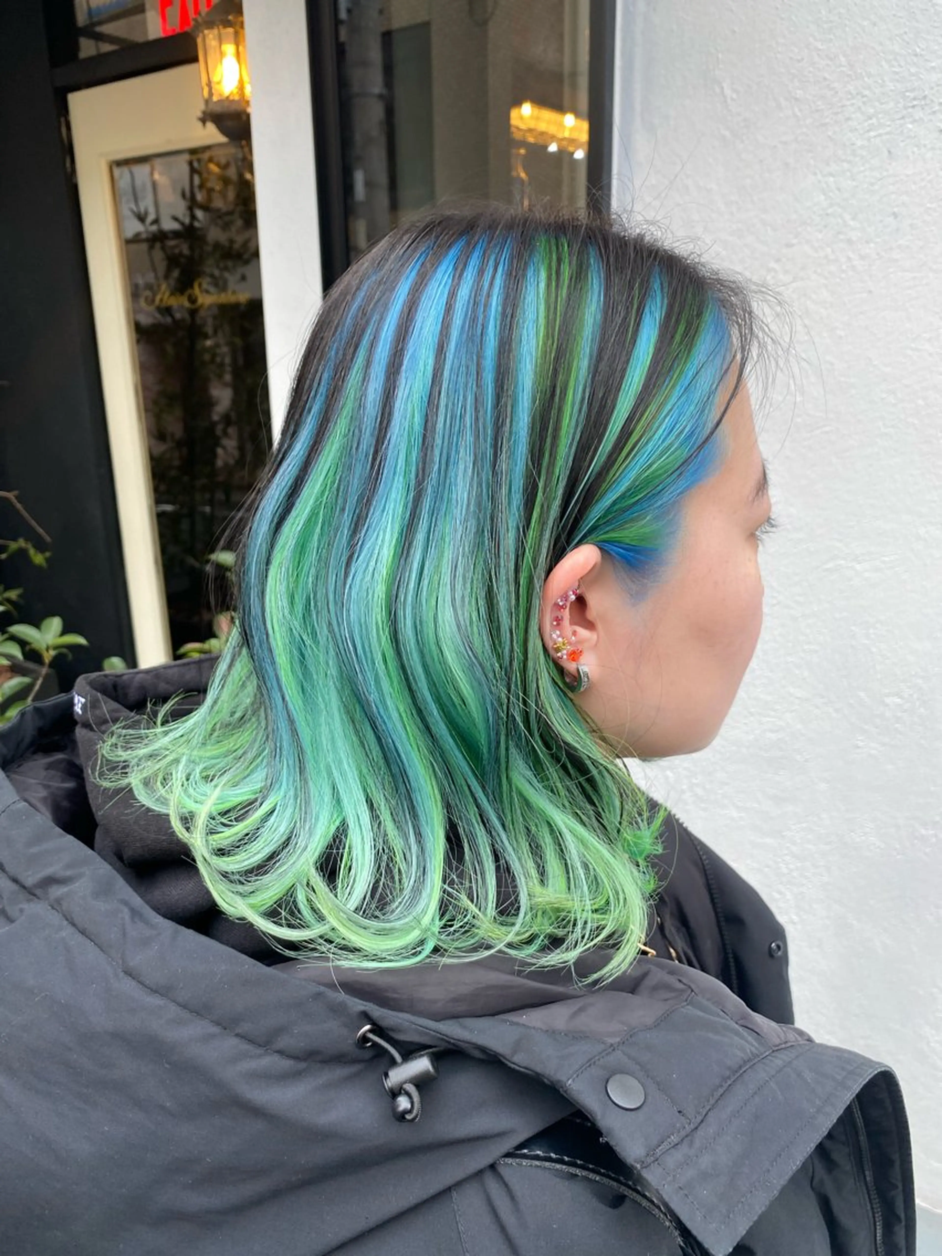 ミディアム カラー パーマ ヘアアレンジ メンズ キッズ HairSignature所属・ブリーチ指名神戸 No.1美容師RENのヘアスタイル