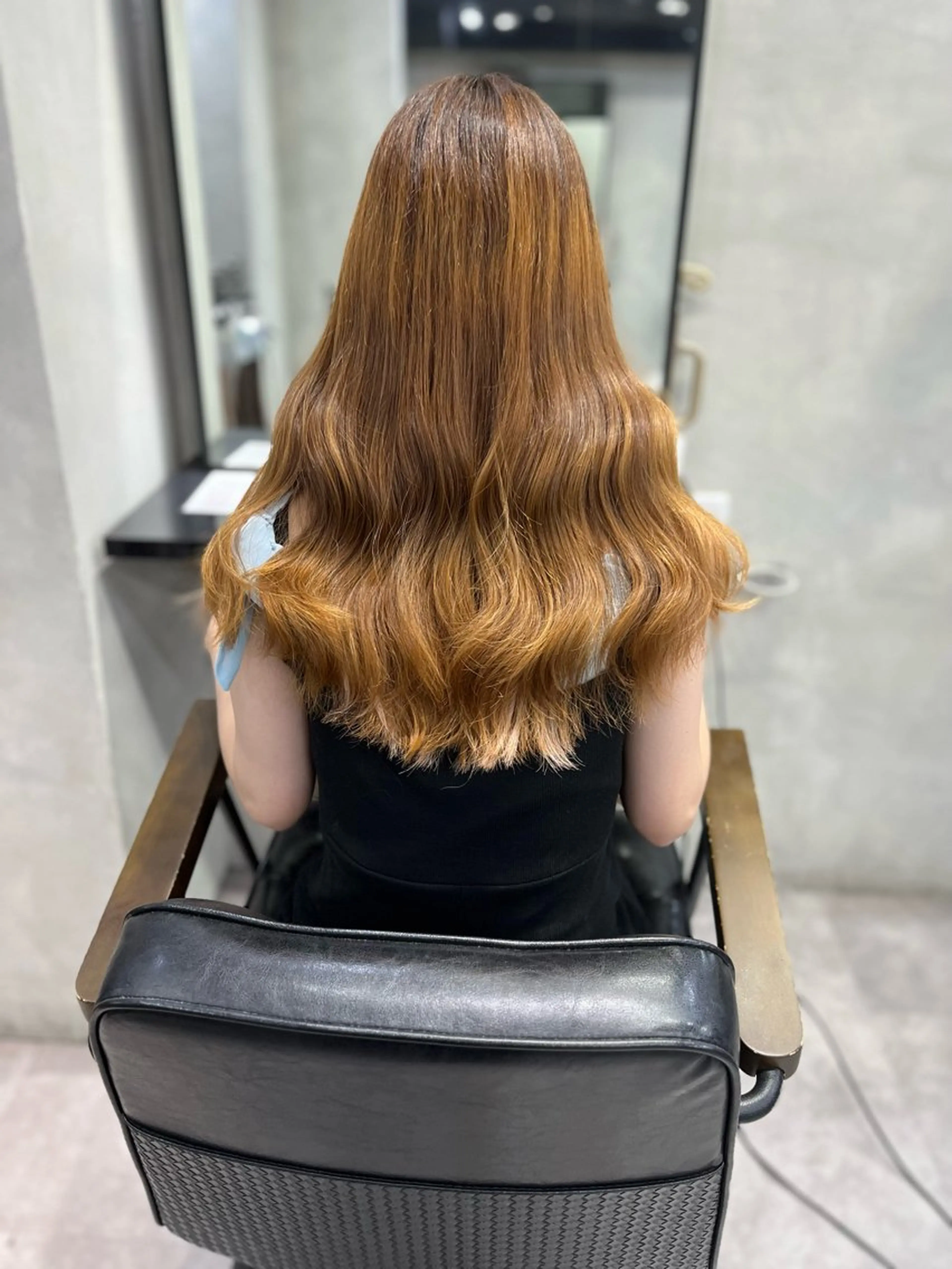 セミロング 濱川響太レディース カットモデルのヘアスタイル