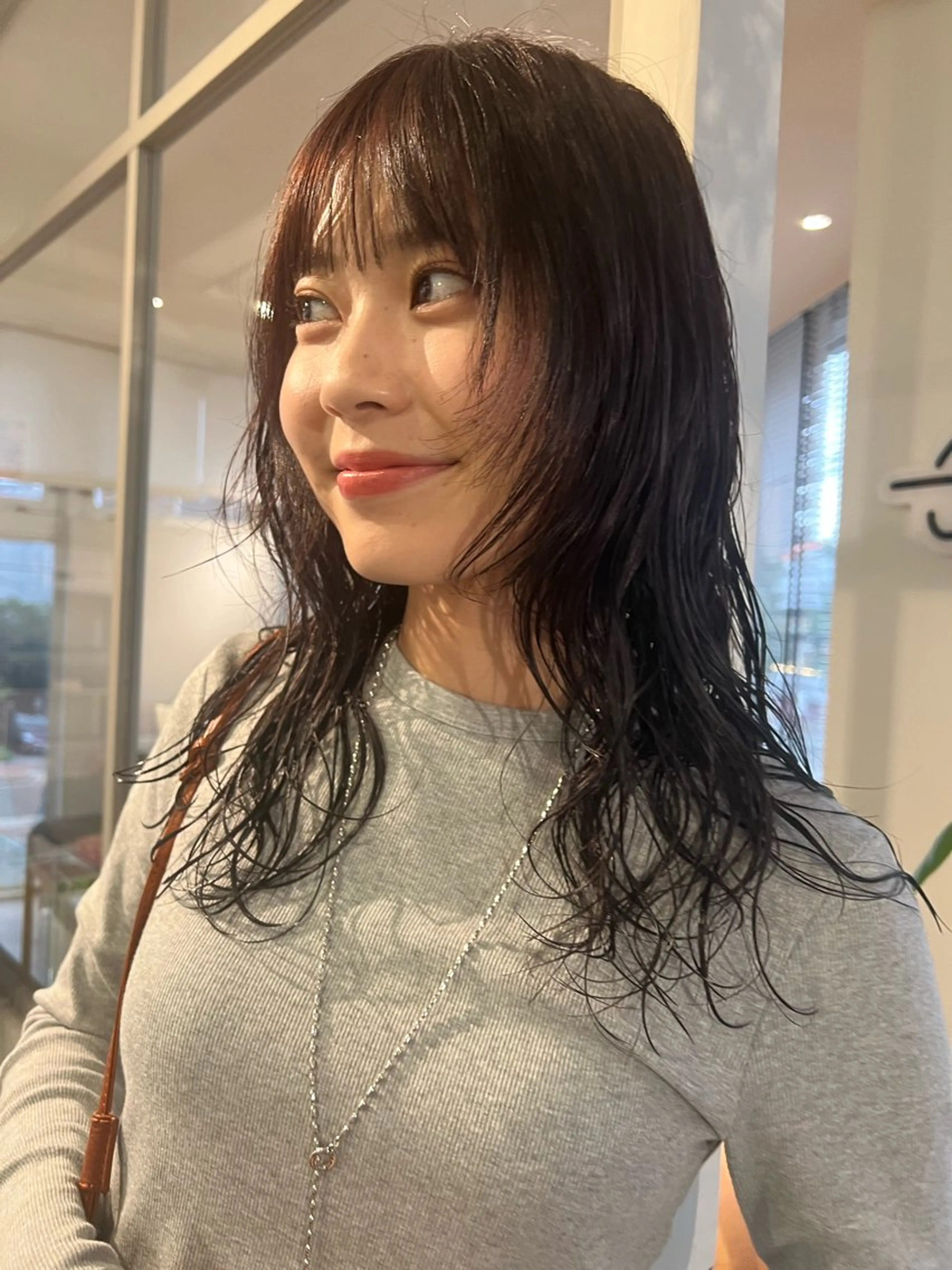 ロング カラー パーマ 南部 綾音のヘアスタイル