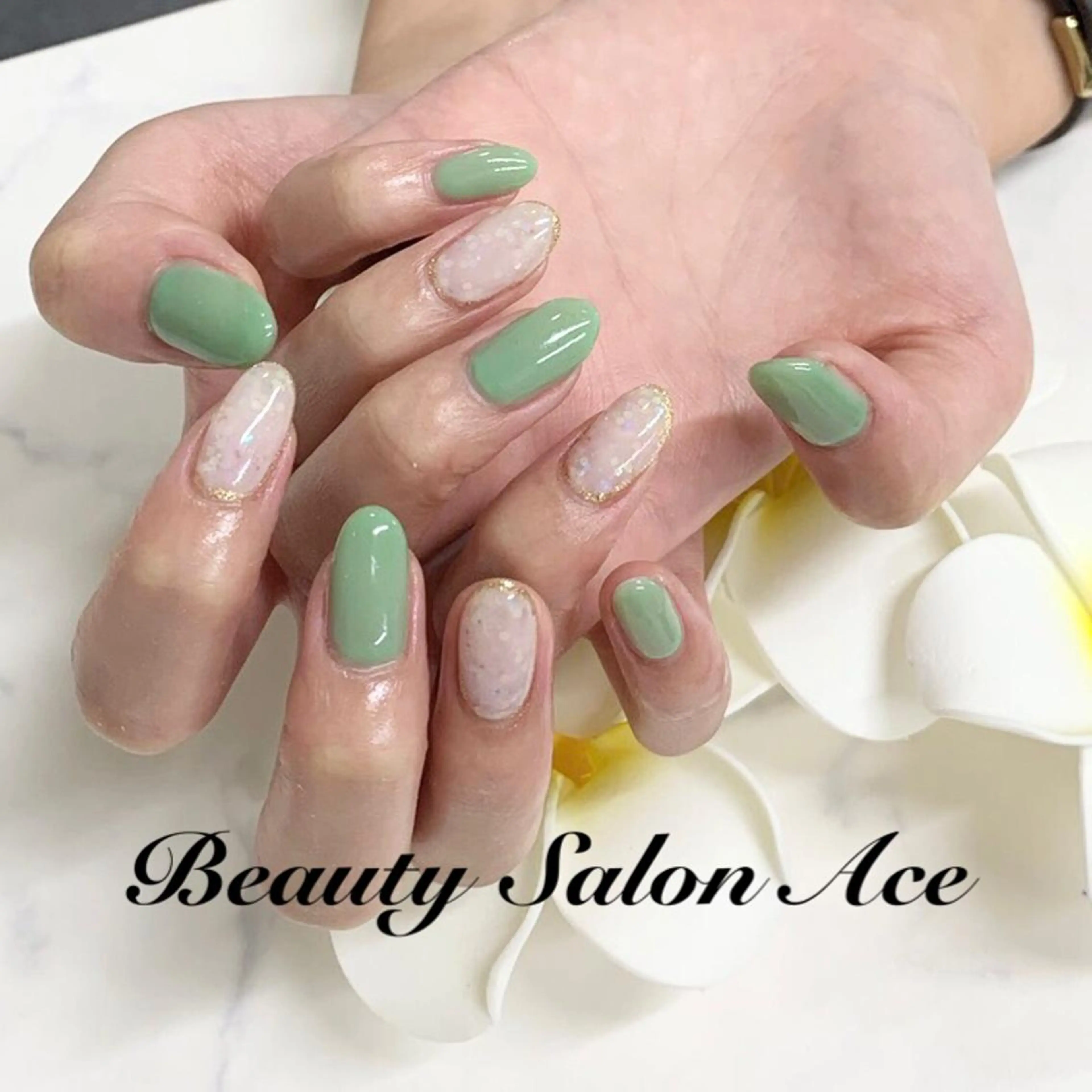 ネイル アートネイル ジェルネイル メンズネイル 夏ネイル ハンドネイル ハンドケア Beauty Salon Ace（ネイルサロン　エース）所属・池袋フィルイン Ace♡長さだしのネイルデザイン