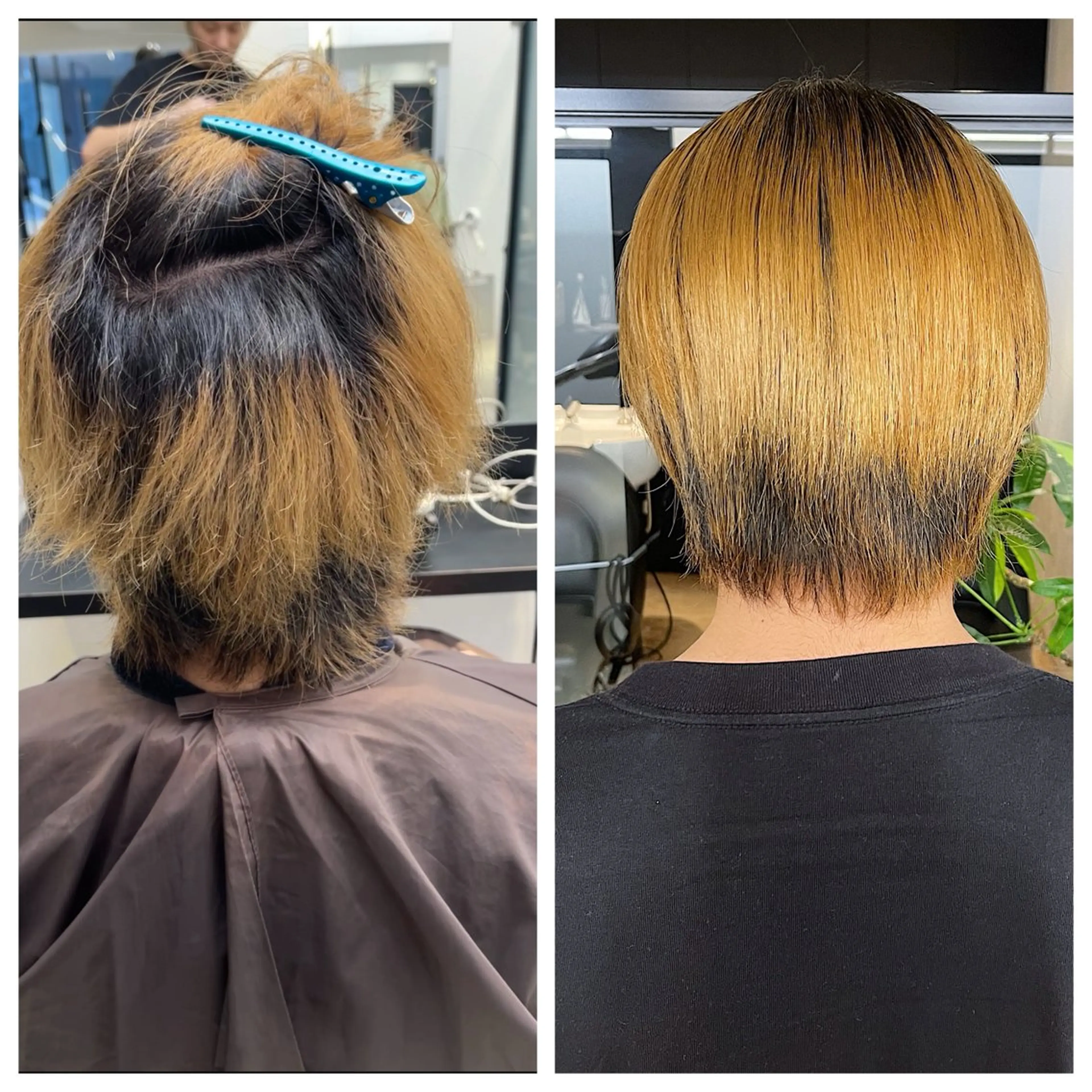 ショート ショートヘア 縮毛矯正 け んブリーチ縮毛矯正のヘアスタイル