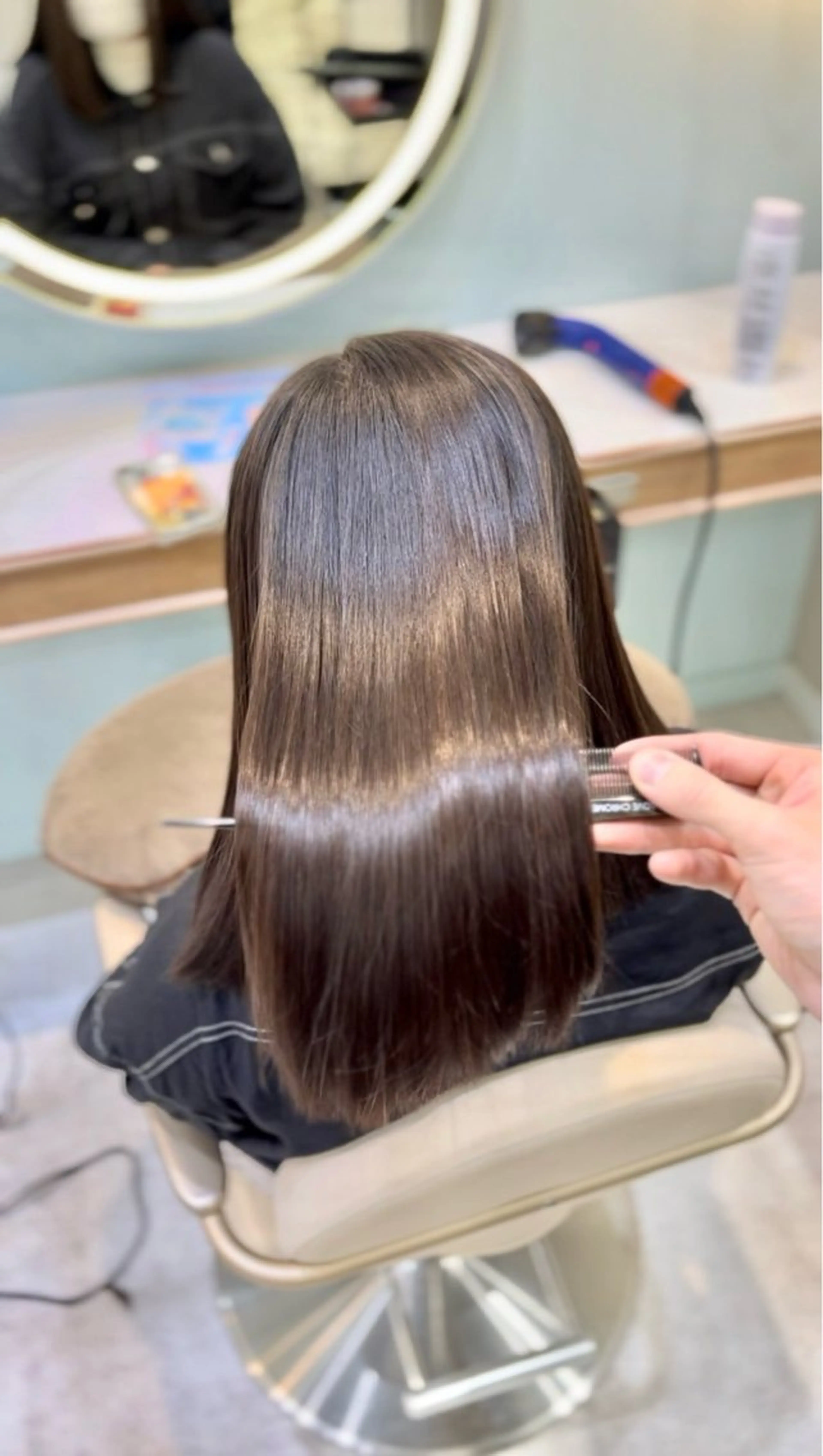 カラー ヘアカラー グレージュ┆うる艶 ┆ゆうはのヘアスタイル