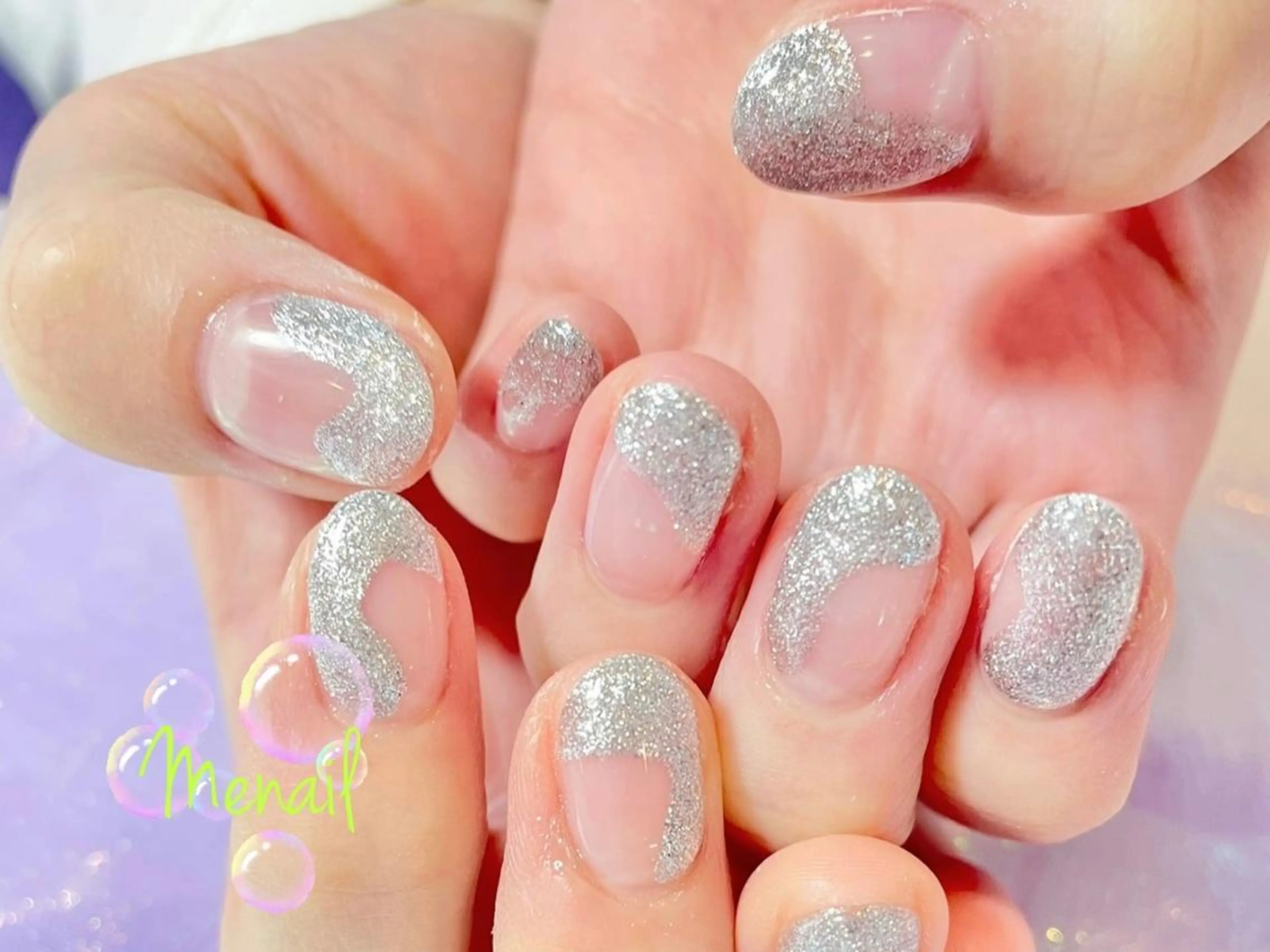 ネイル アートネイル 氷ネイル・うるうるネイル 韓国ネイル Menail 心斎橋 本店☆南船場移転☆のネイルデザイン