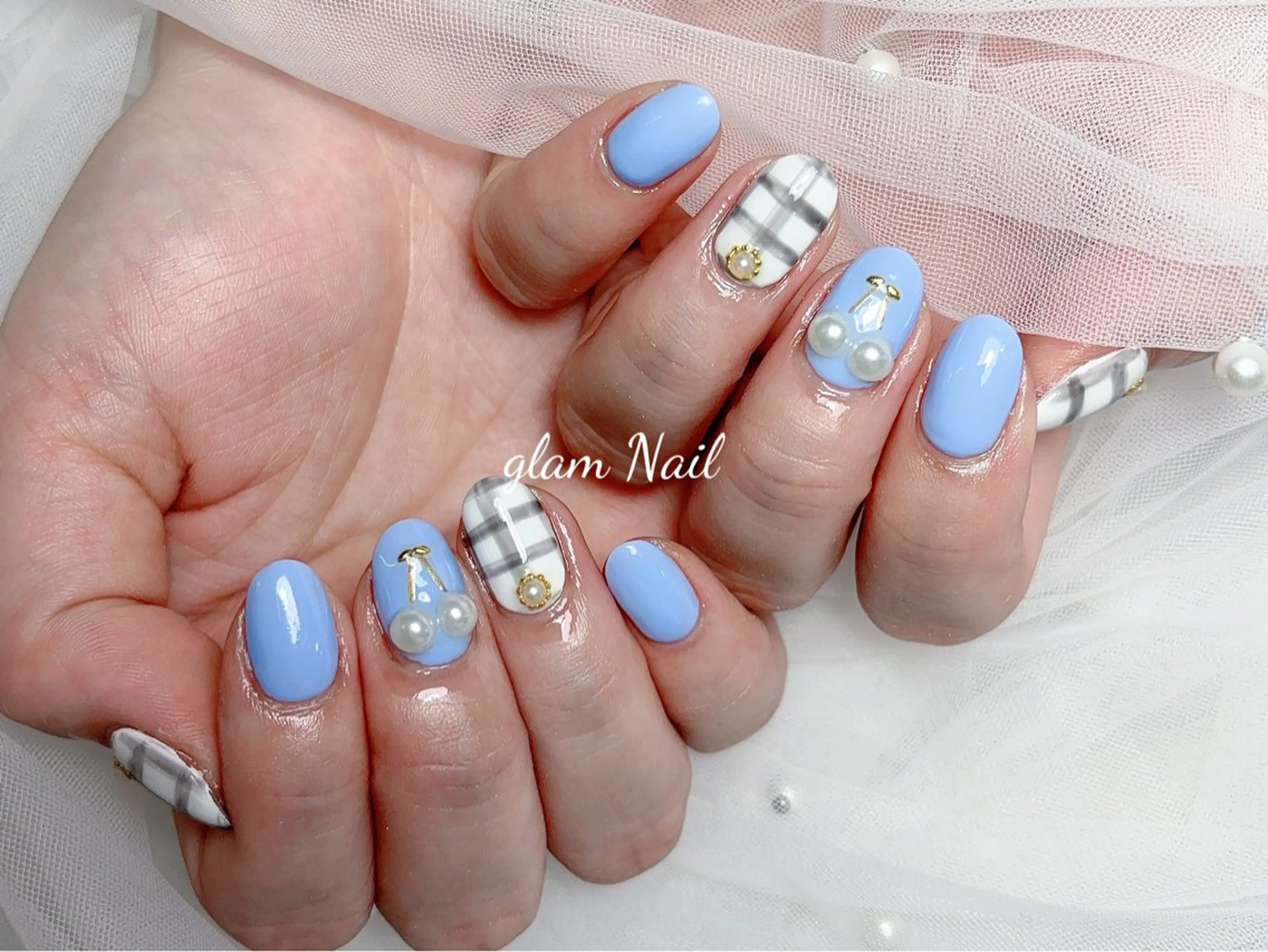 ネイル エツメ💅 長さだし🎀デザインのネイルデザイン