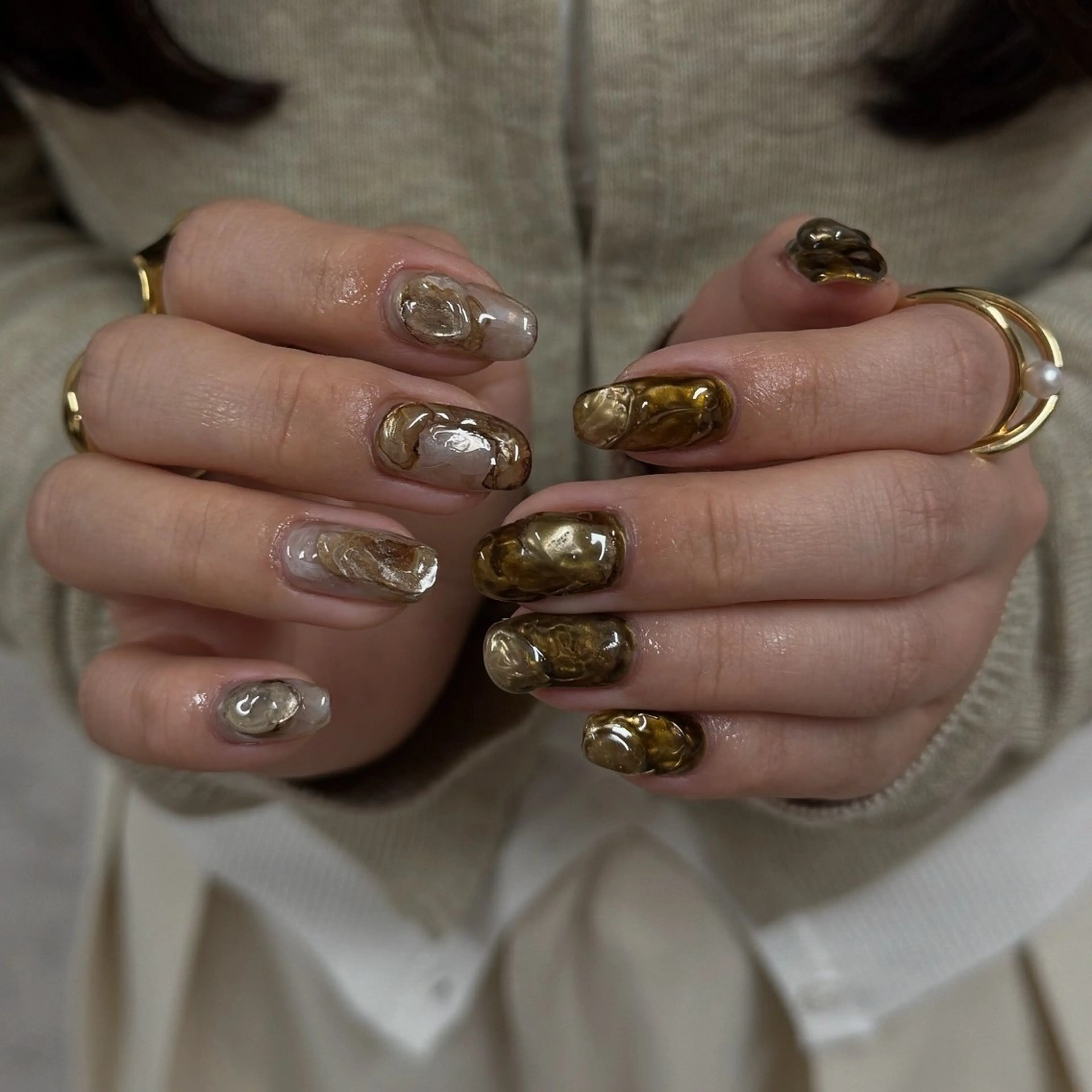 【オフあり】90min/持ち込み(事前にお写真ください)/鉱物/ぷっくり/ニュアンスの写真