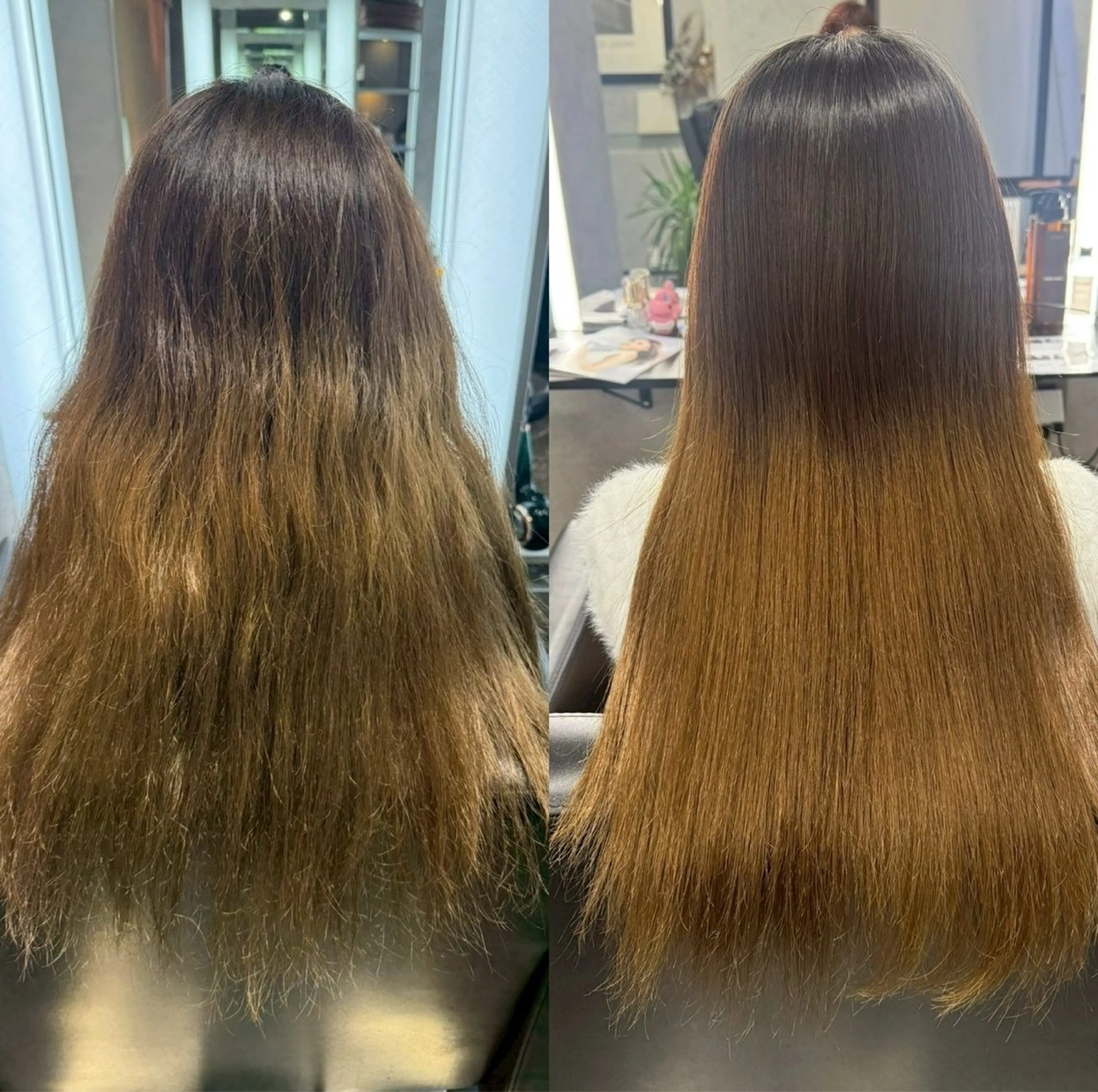 ロング 縮毛矯正 トリートメント LINDOTOKYO梅田所属・酸性ストレート 髪質改善大槻勇樹のヘアスタイル