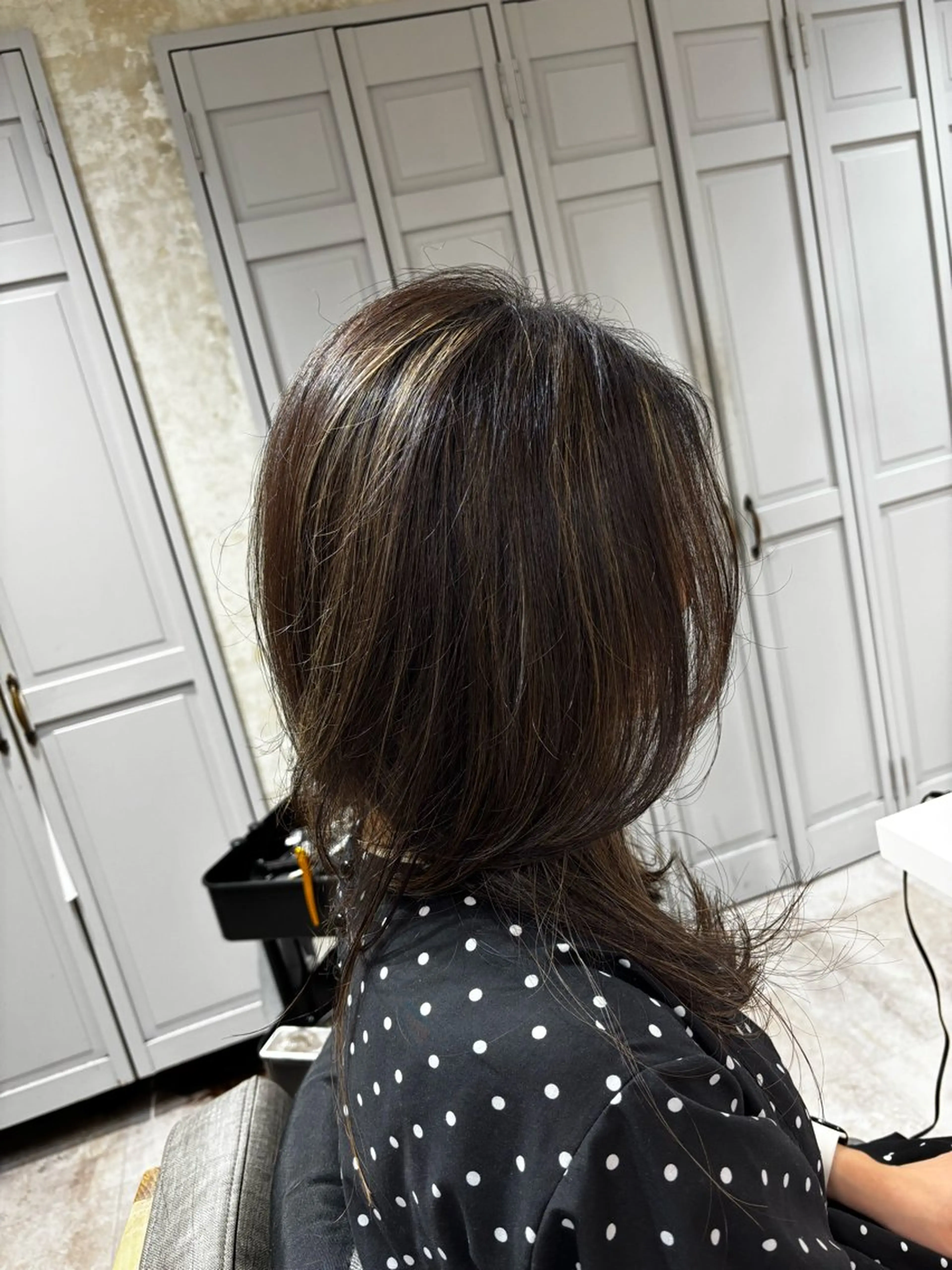 セミロング ハイレイヤー レイヤーカット 徳永 侑紀のヘアスタイル