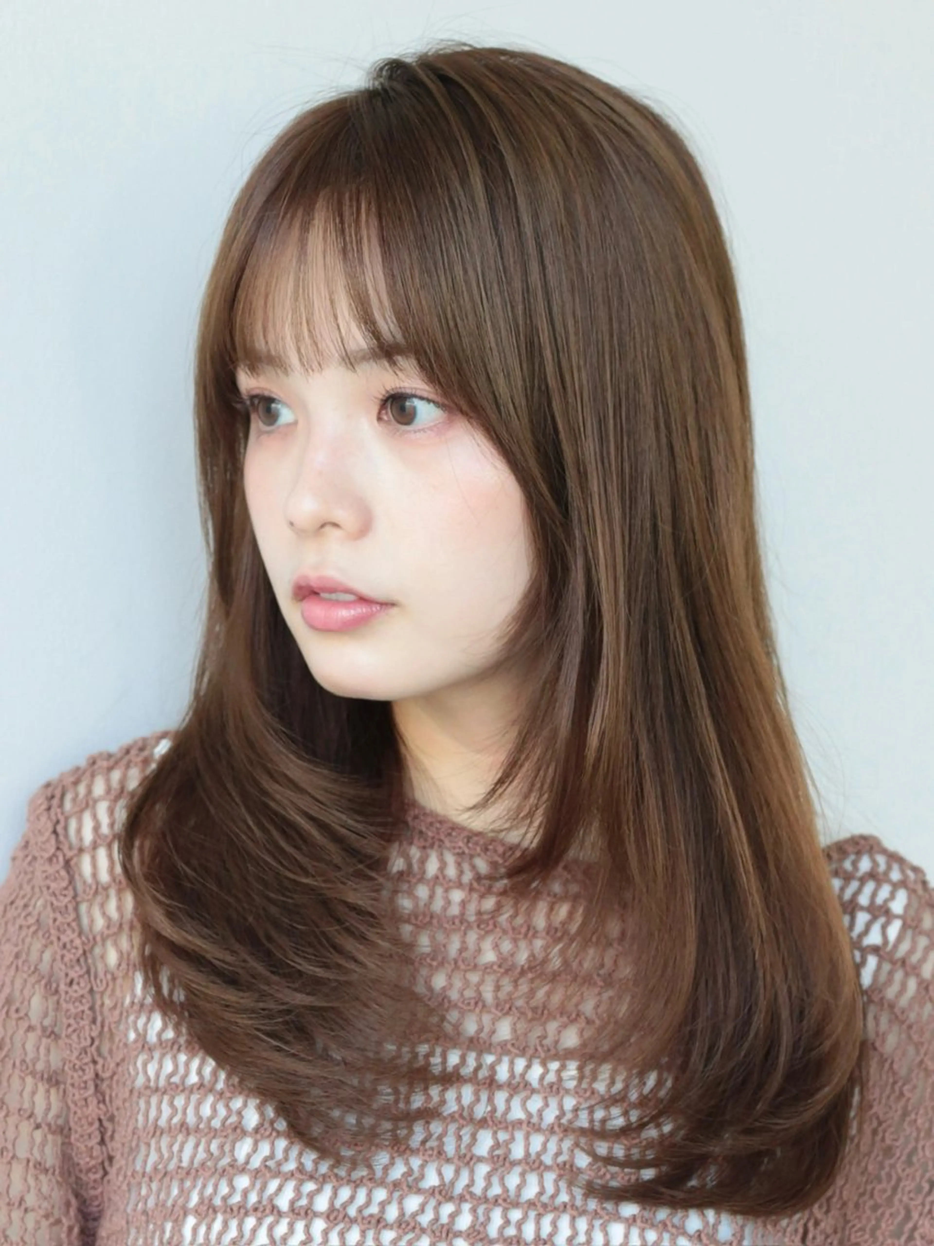 セミロング カラー カット ヘアカラー トリートメント 髙木美緒🌿 レイヤー/アレンジのヘアスタイル