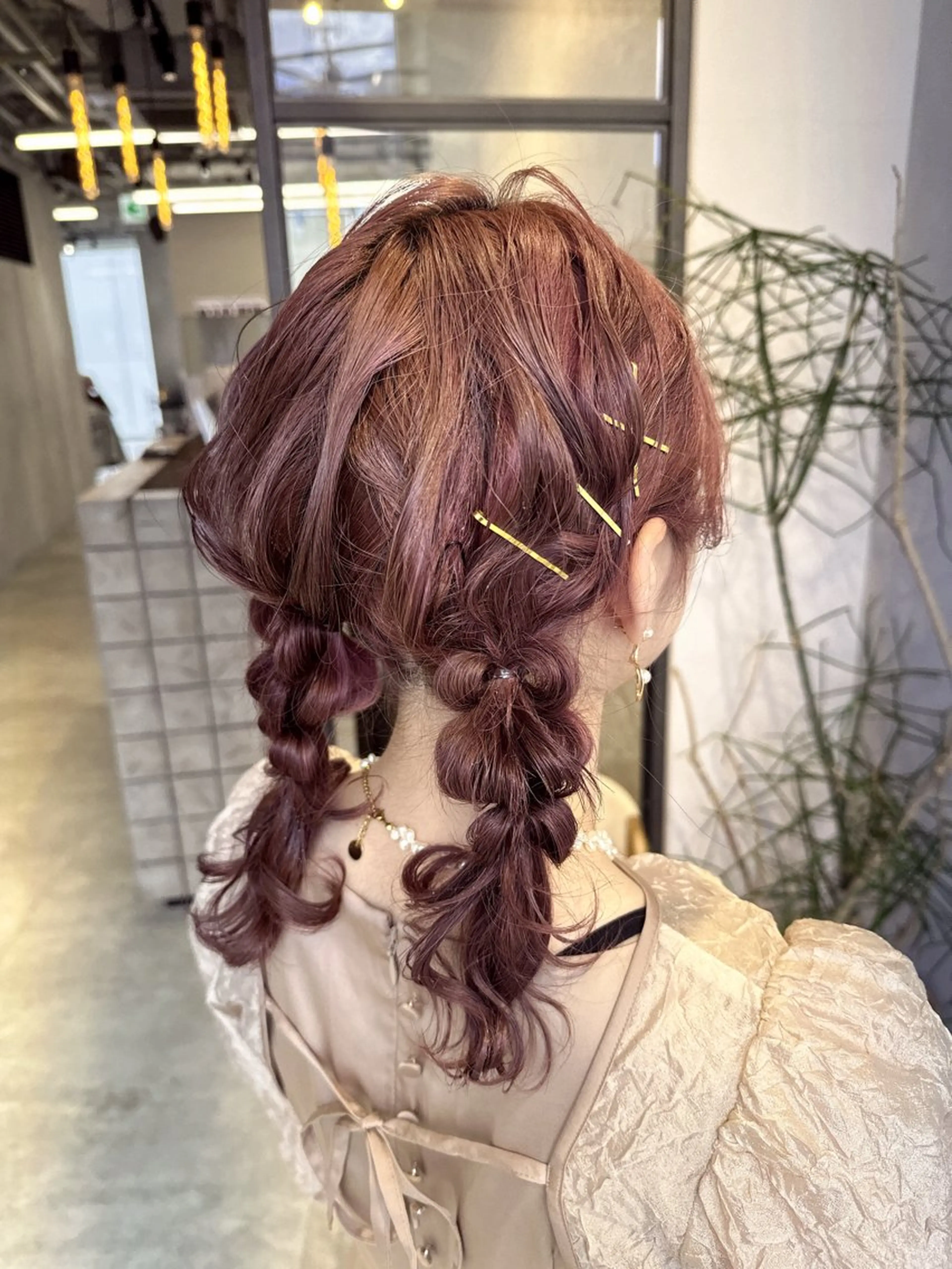 ヘアアレンジ 透明感カラー✨艶髪 制作🌱山根あゆみのヘアスタイル