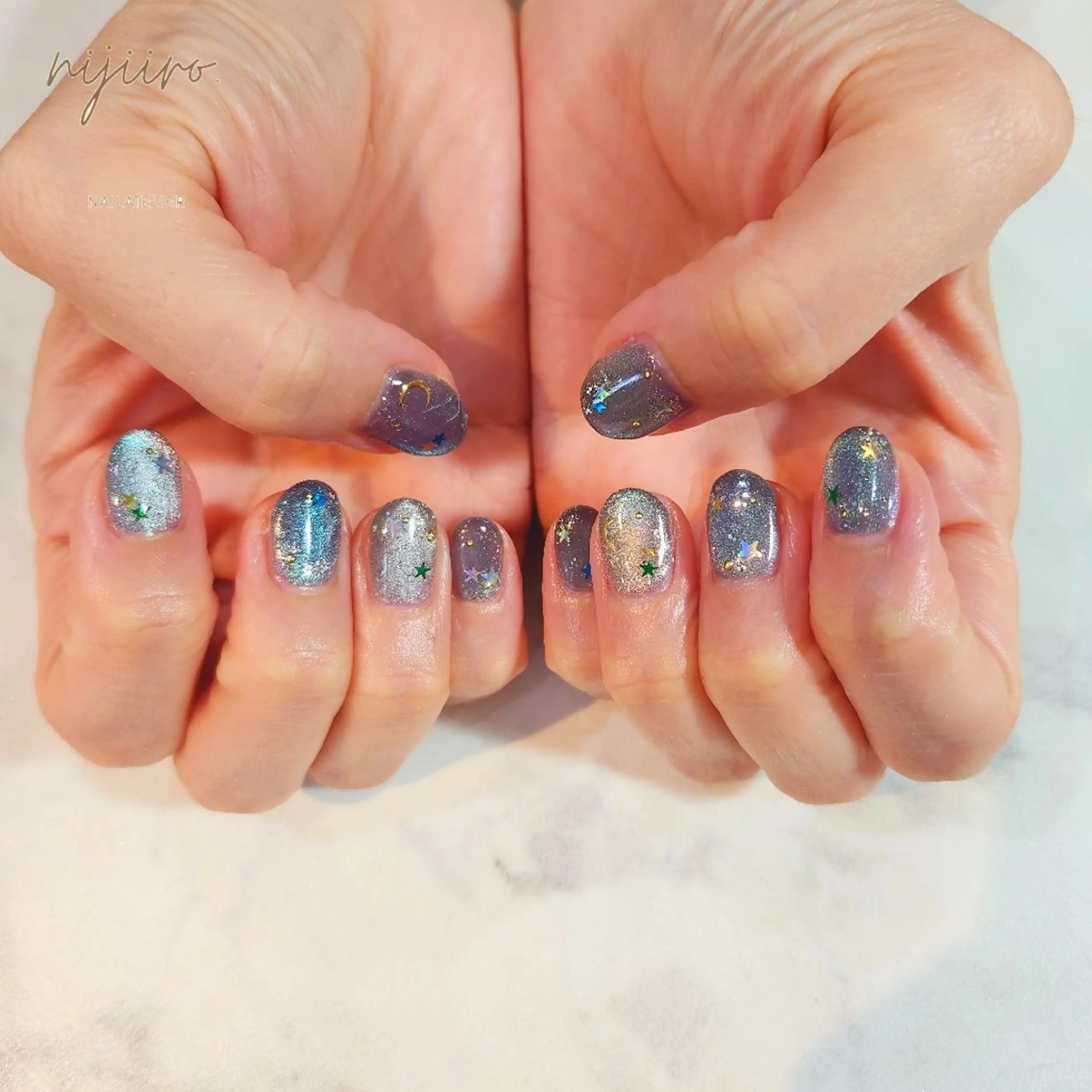 ネイル ハンドネイル nailatelier nijiiro.所属・nijiiro🌈 サトウのネイルデザイン