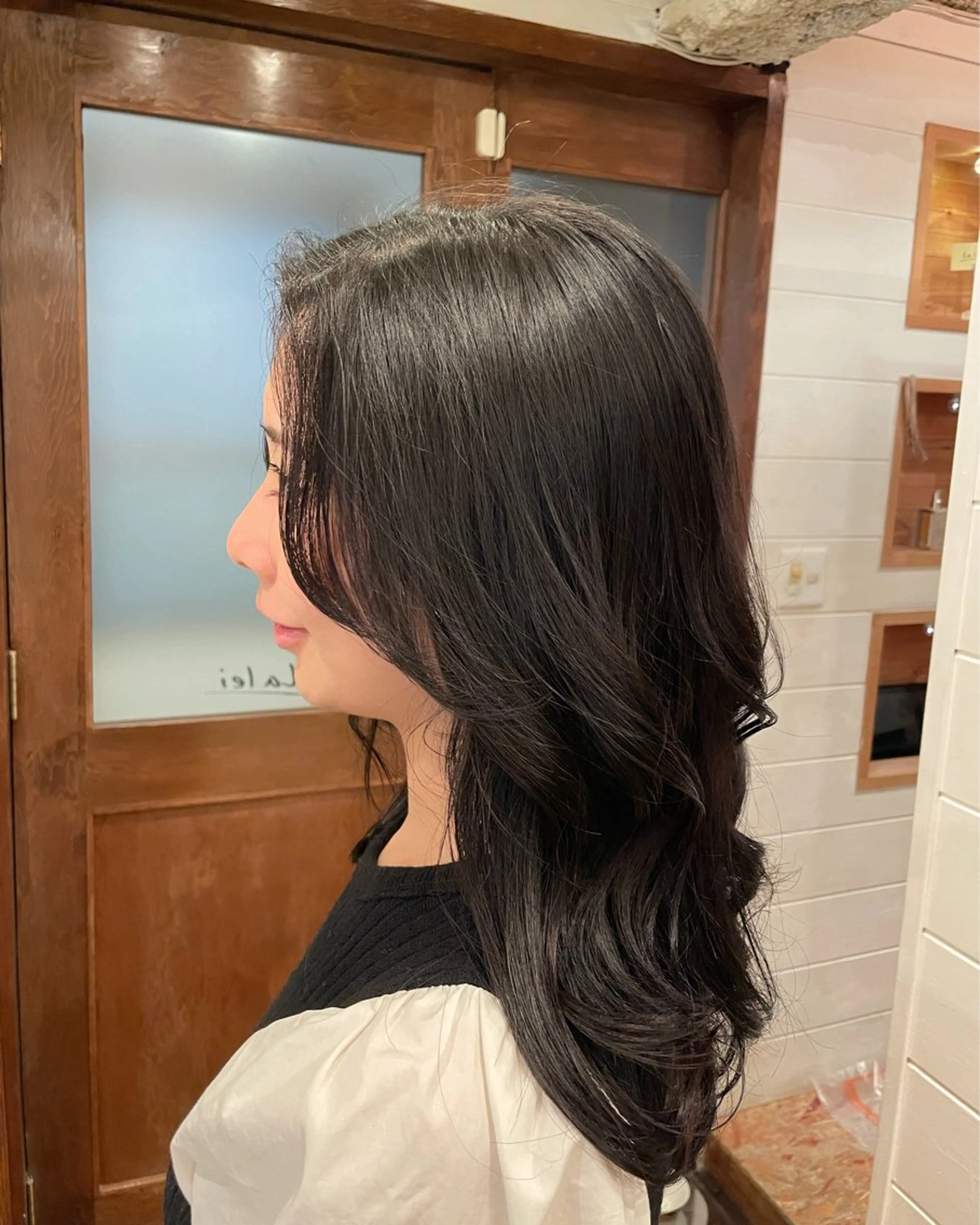 ロング ボブ/縮毛矯正/レイ ヤー♡Natsukiのヘアスタイル