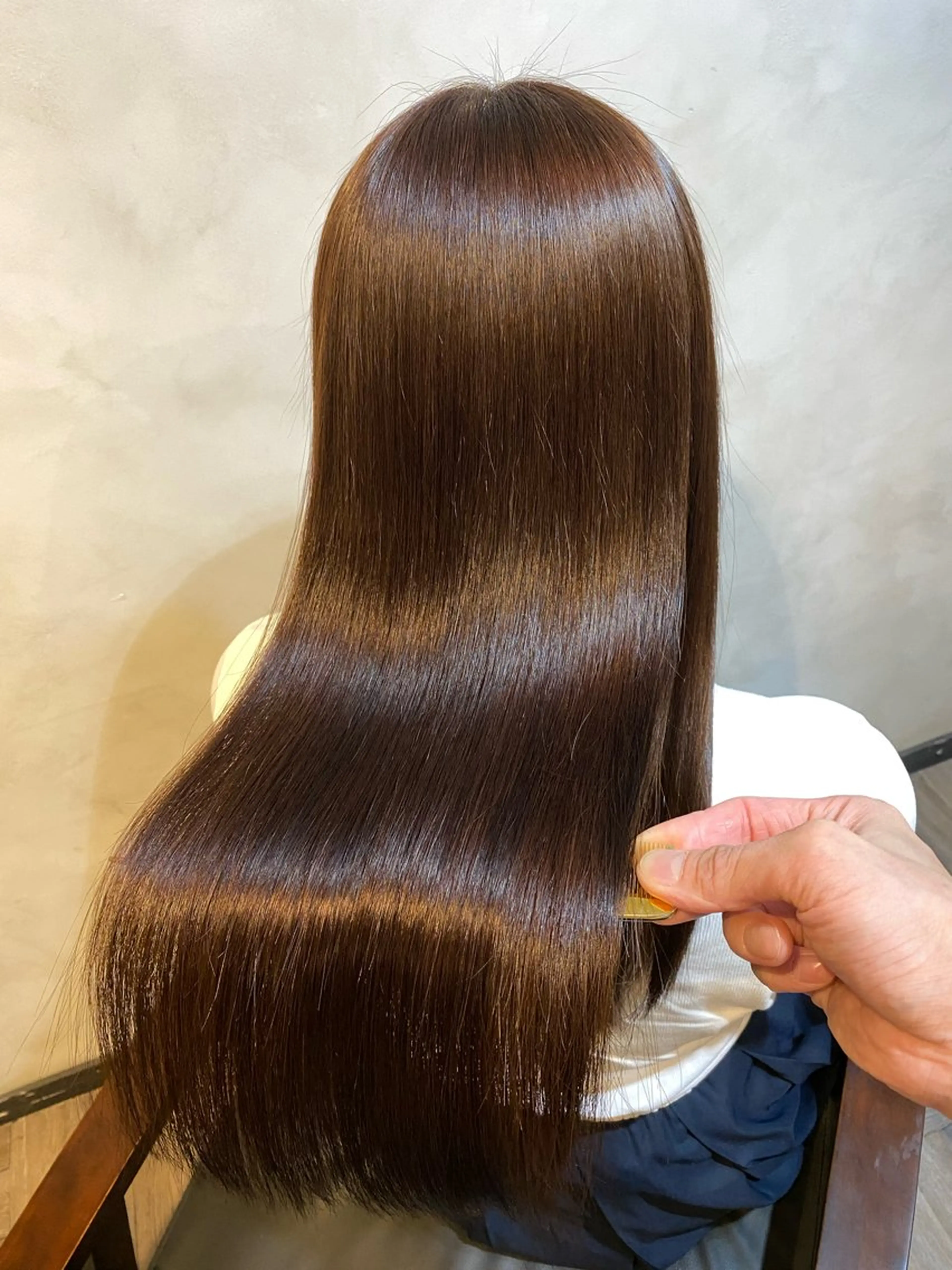 ロング 髪質改善 ロング 酸性ストレート カット ヘアカラー 縮毛矯正 トリートメント ヘッドスパ ヘアセット 美髪矯正 🌈髪質改善 山下のヘアスタイル