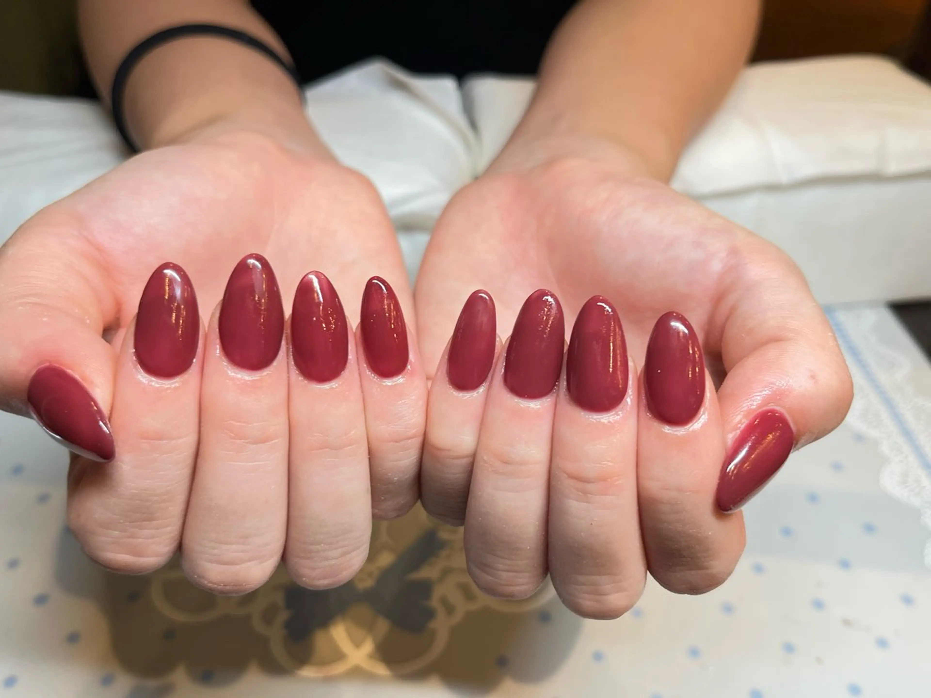 ネイル アートネイル オフィスネイル ワンカラーネイル ショートネイル ネイルサロン リリーブランシュ所属・森 瑞紀のネイルデザイン