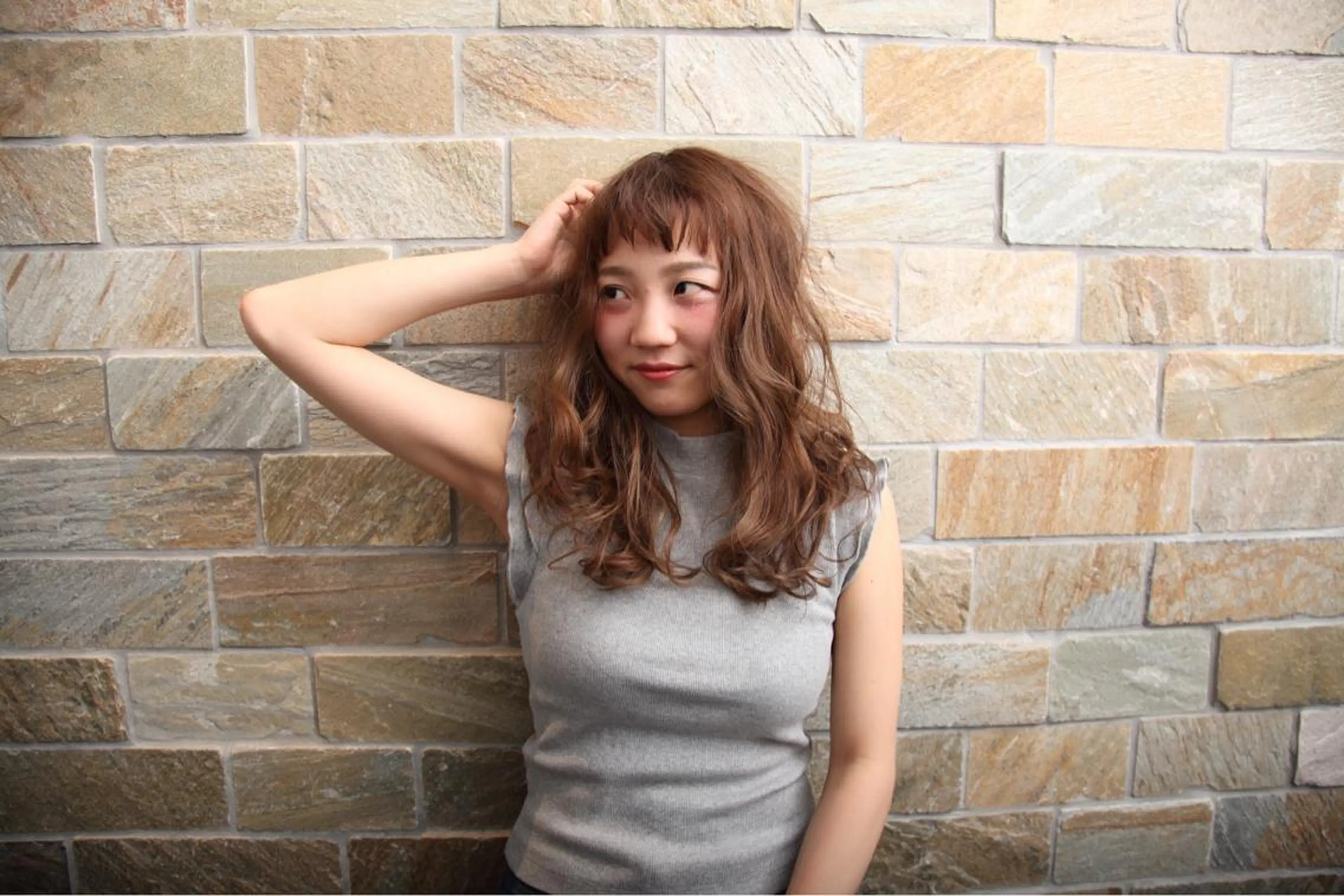 ロング 店長/mao/ 前髪/顔周りカットのヘアスタイル