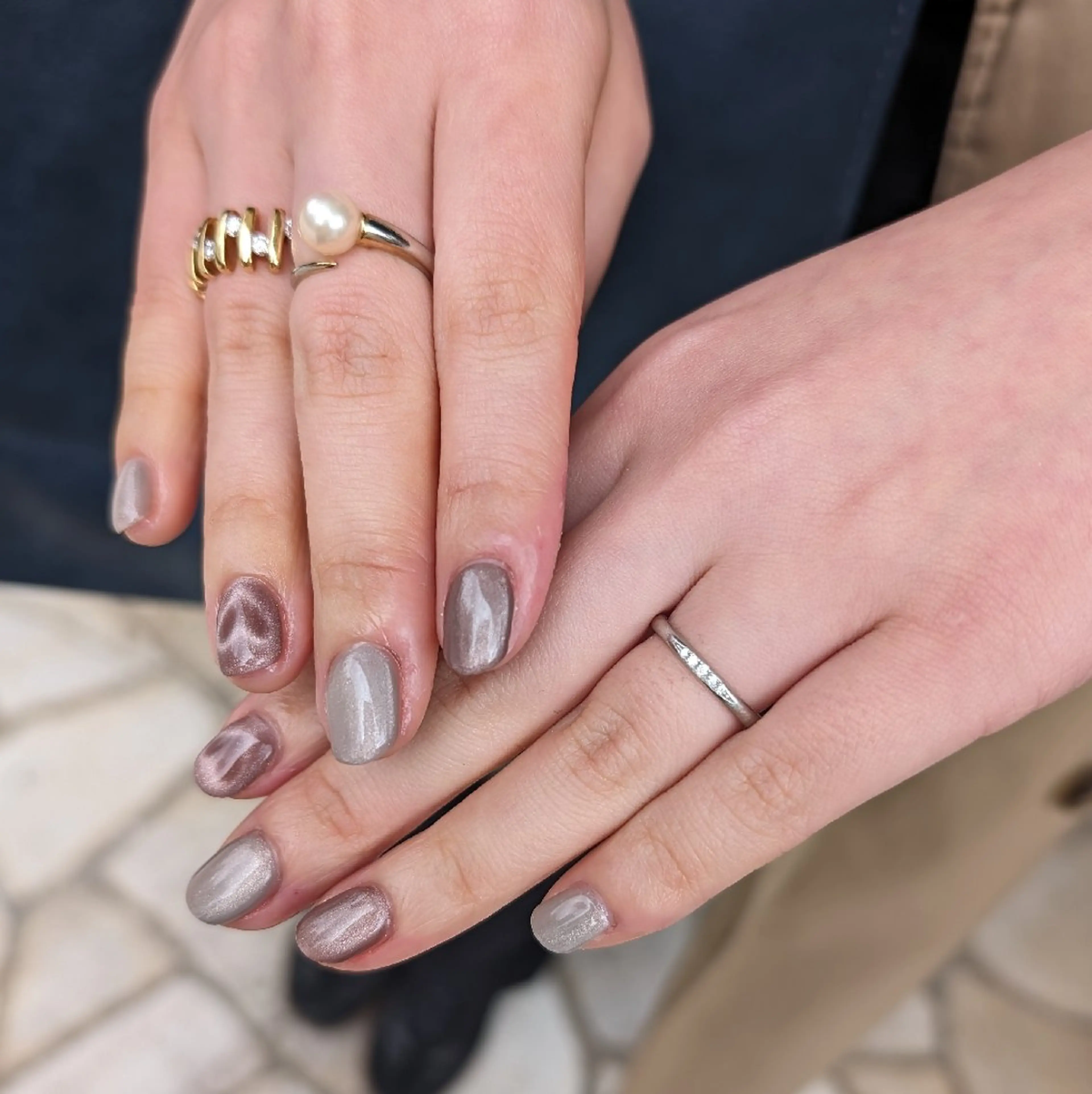 ネイル マグネットネイル オフィスネイル シンプルネイル ハンドネイル ナリタ・ マミのネイルデザイン