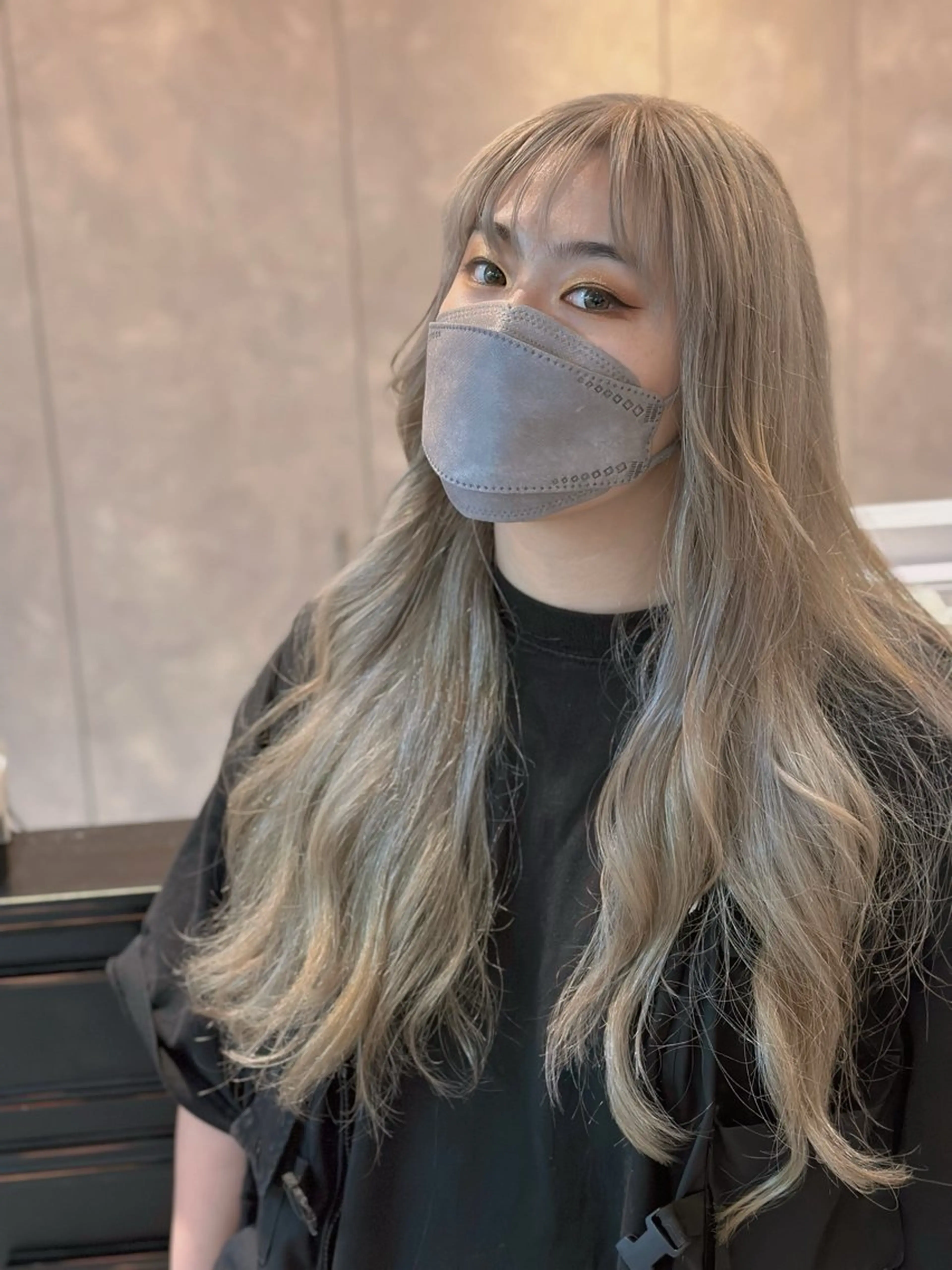 ロング カラー バレイヤージュ ハイライトカラー ハイトーンカラー ハイライト レイヤーカット カット ヘアカラー トリートメント BRAIDS💎愛子 大人ハイライト💎のヘアスタイル