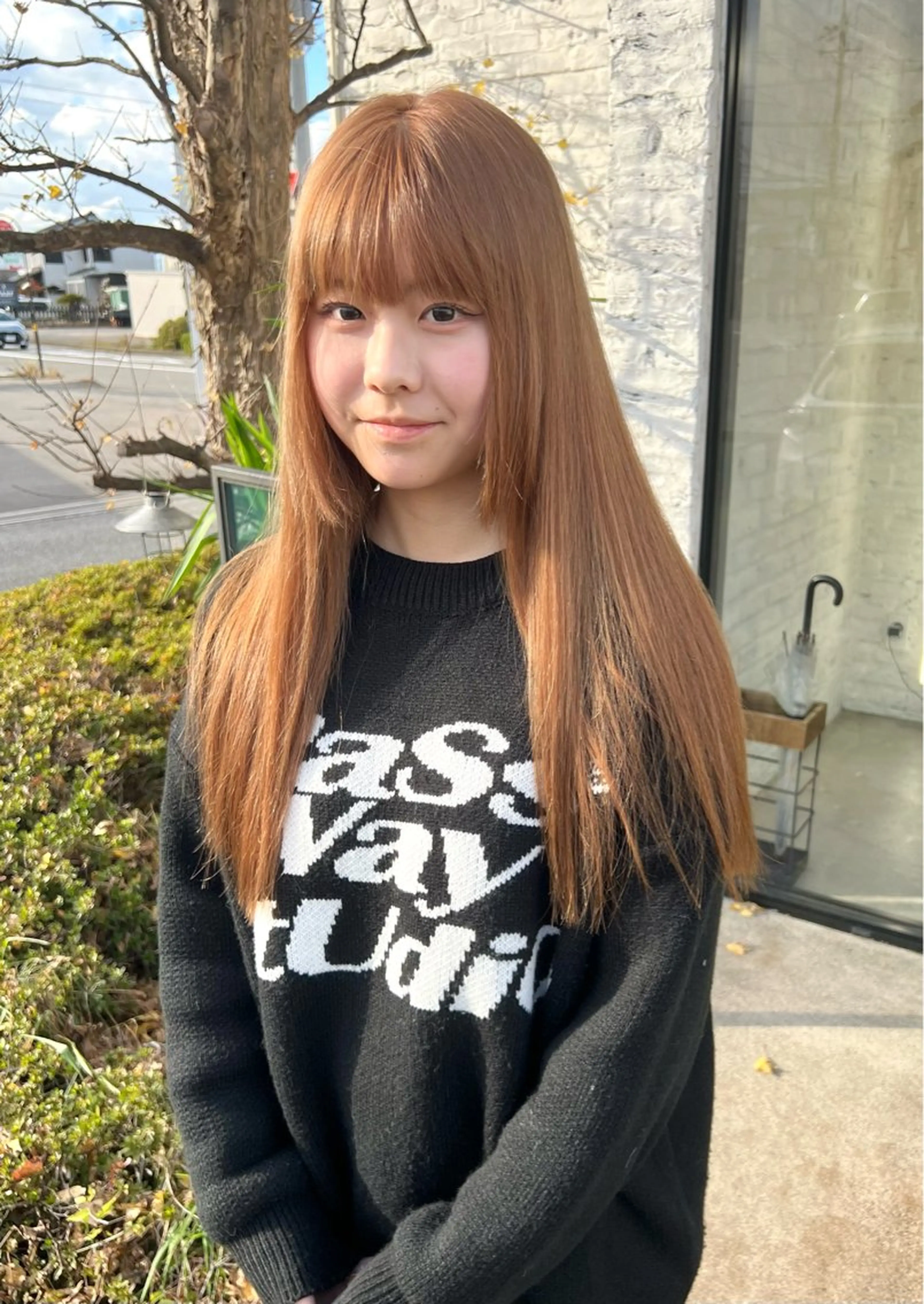 ロング カラー カット ヘアカラー トリートメント 池本 勇大のヘアスタイル