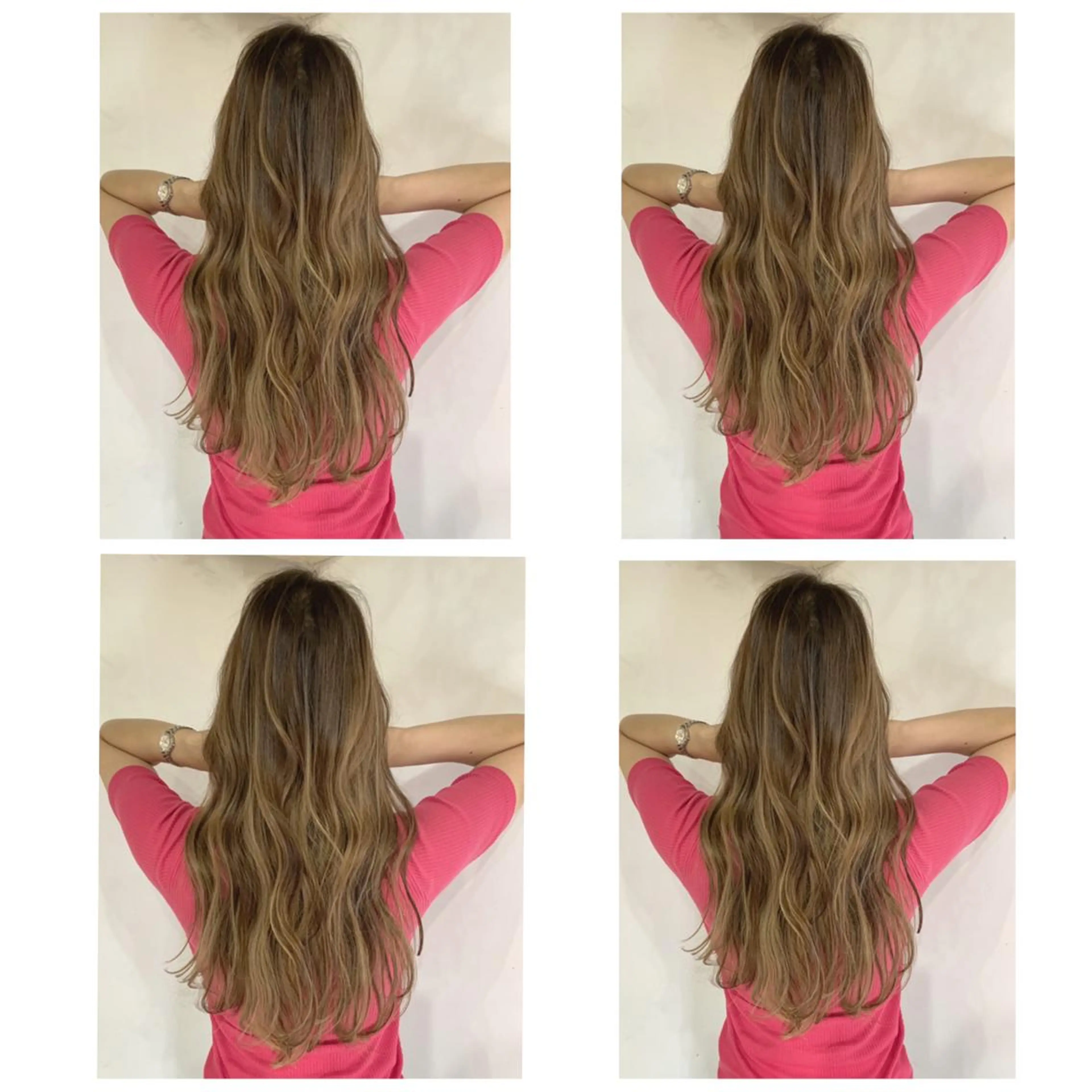 ロング カラー アッシュ バレイヤージュ ブリーチ デザインカラー グレージュ カット ヘアカラー 京都大人女性ショート 徒歩1分/秋山のヘアスタイル