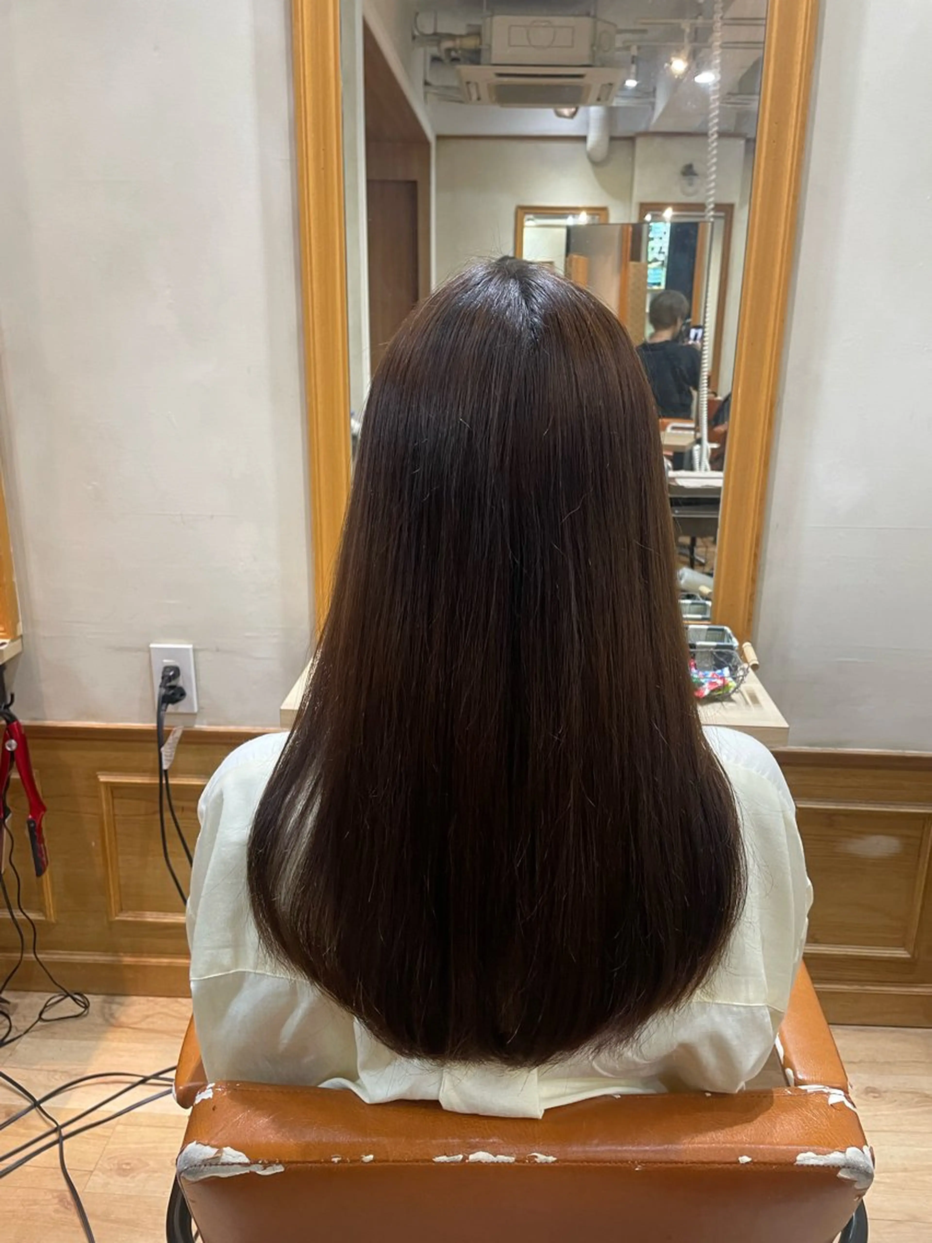 ロング 縮毛矯正 Agu hair ferdi 千歳烏山店所属・⚡️カネコ マサフミ⚡️のヘアスタイル
