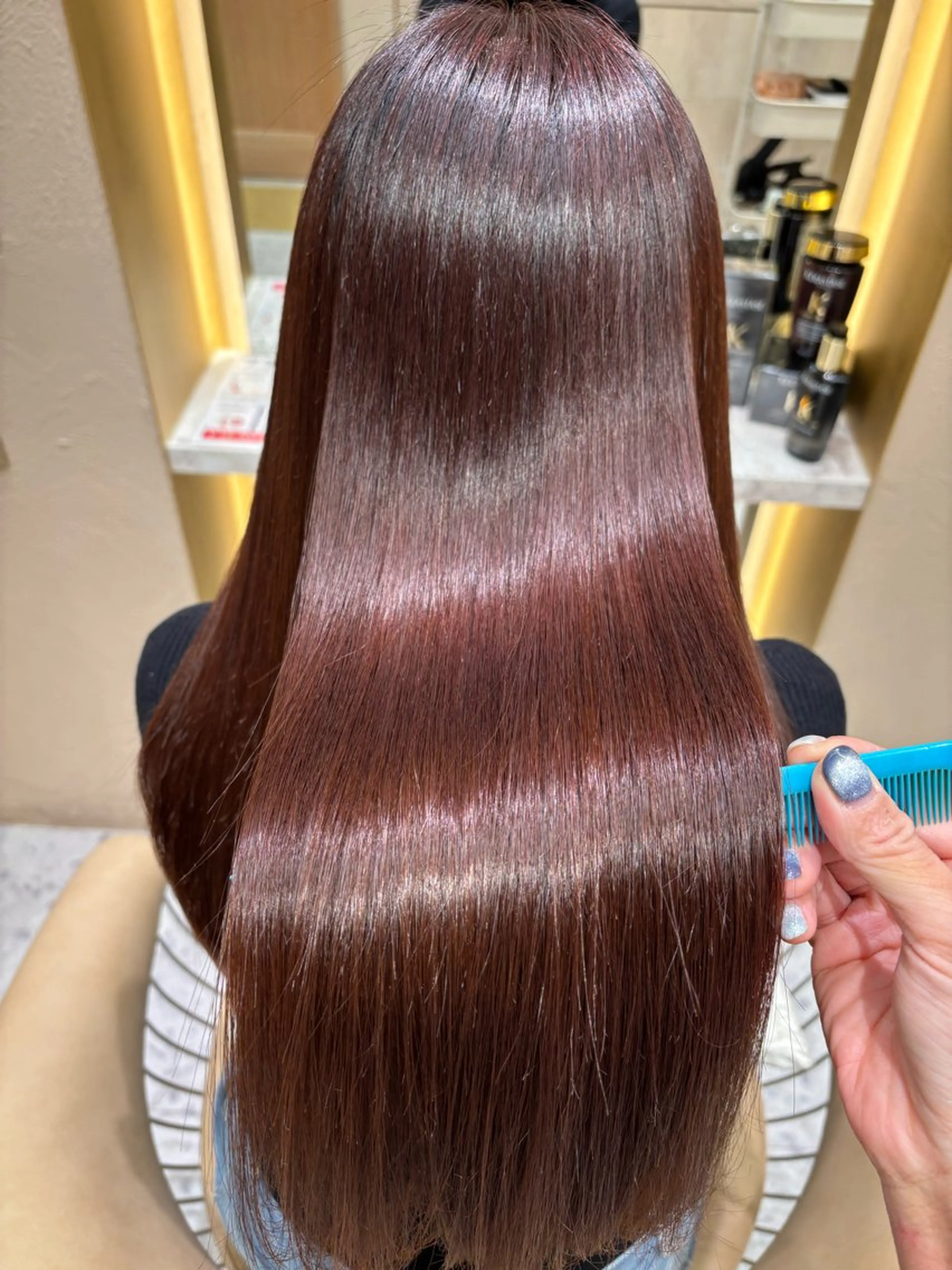 ロング パーマ 縮毛矯正 あかね☆ヘアアレンジ /ボブ/縮毛矯正のヘアスタイル