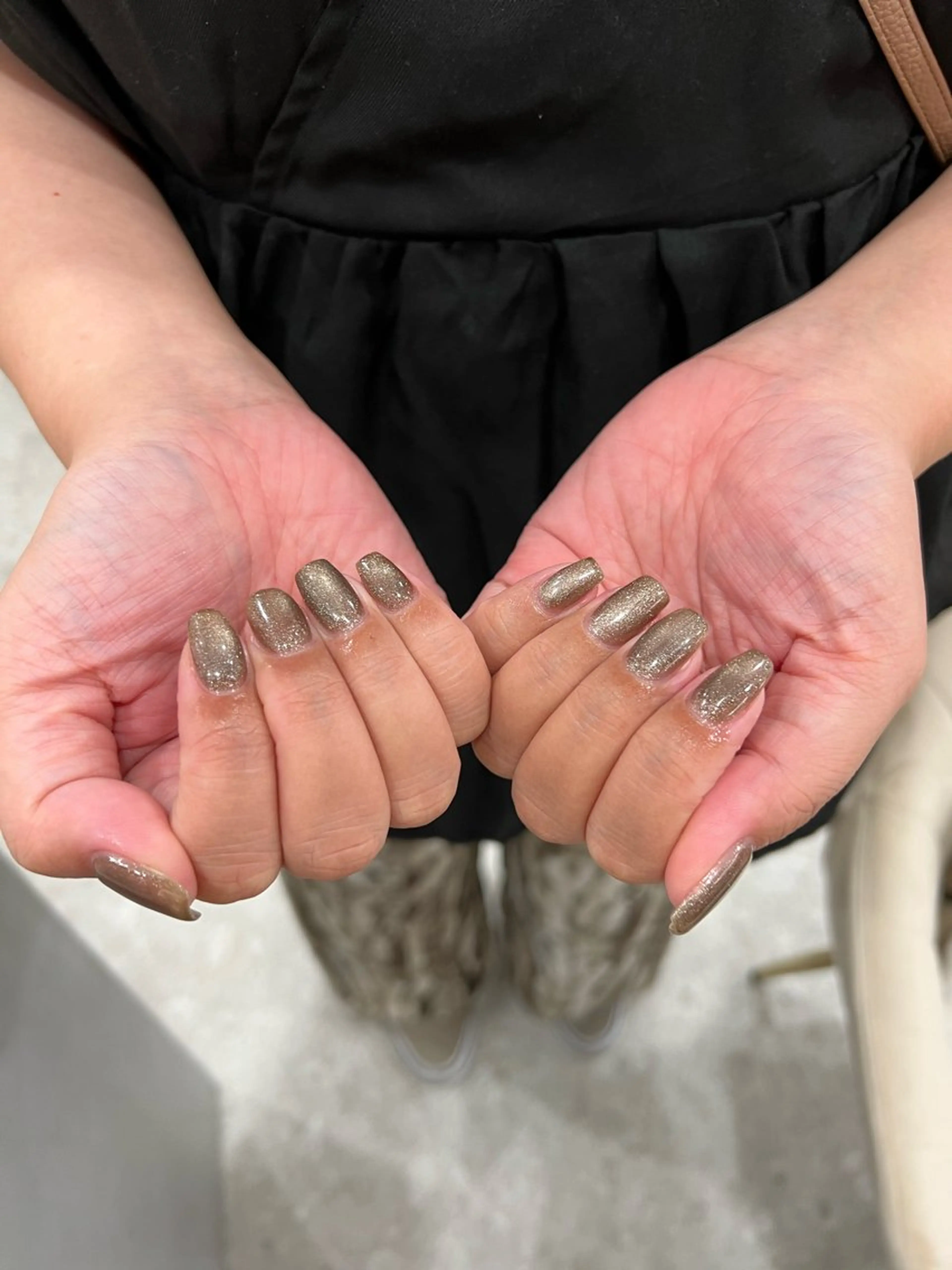 ネイル マグネットネイル マグネットワンカラー ワンカラーネイル J.O.NAILS所属・📍銀座 💅🏼yuriのネイルデザイン