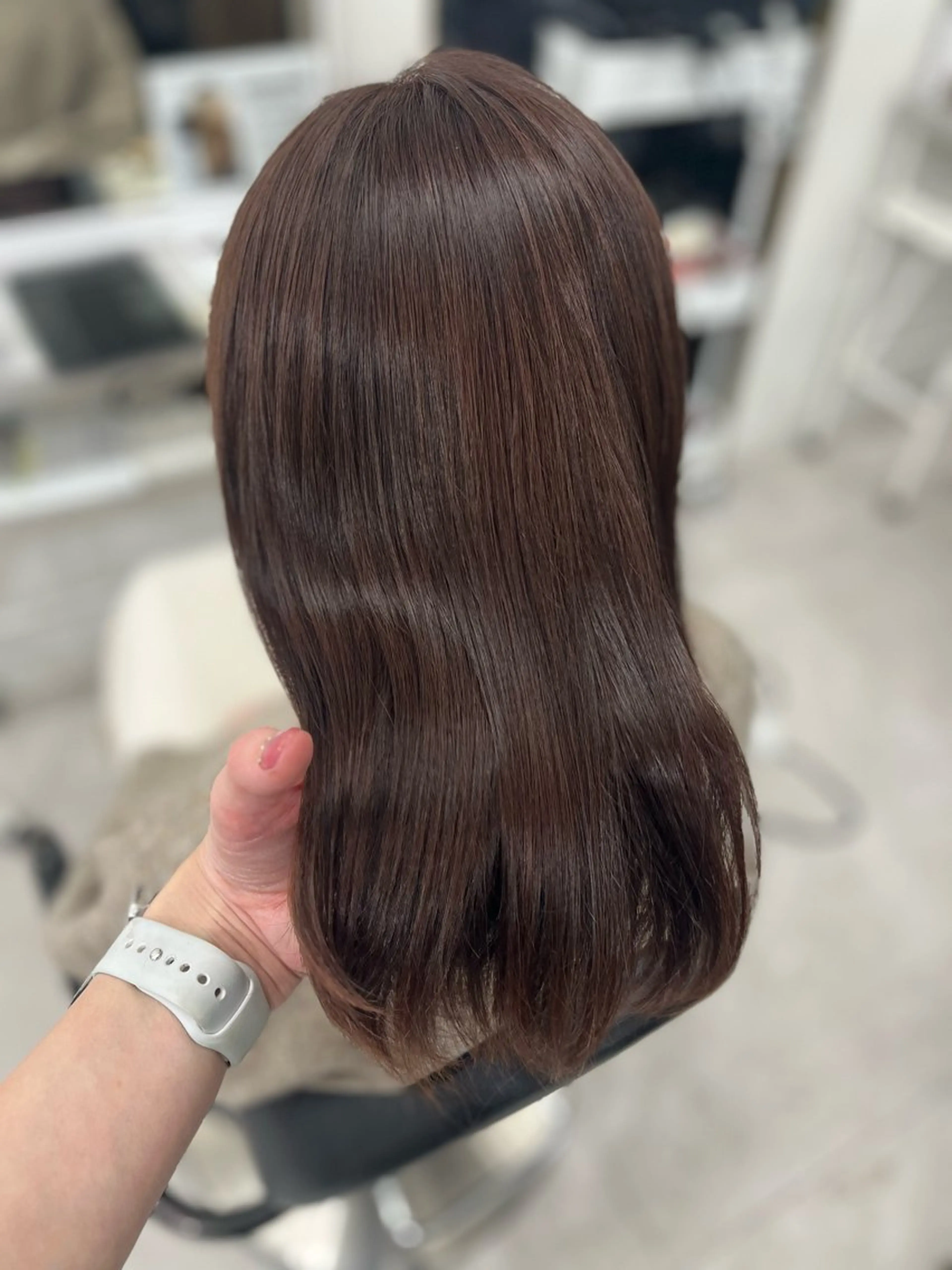 セミロング カラー ブラウンカラー カット ヘアカラー トリートメント 🫧ぷる艶カラー🫧 Yuubi🦩のヘアスタイル