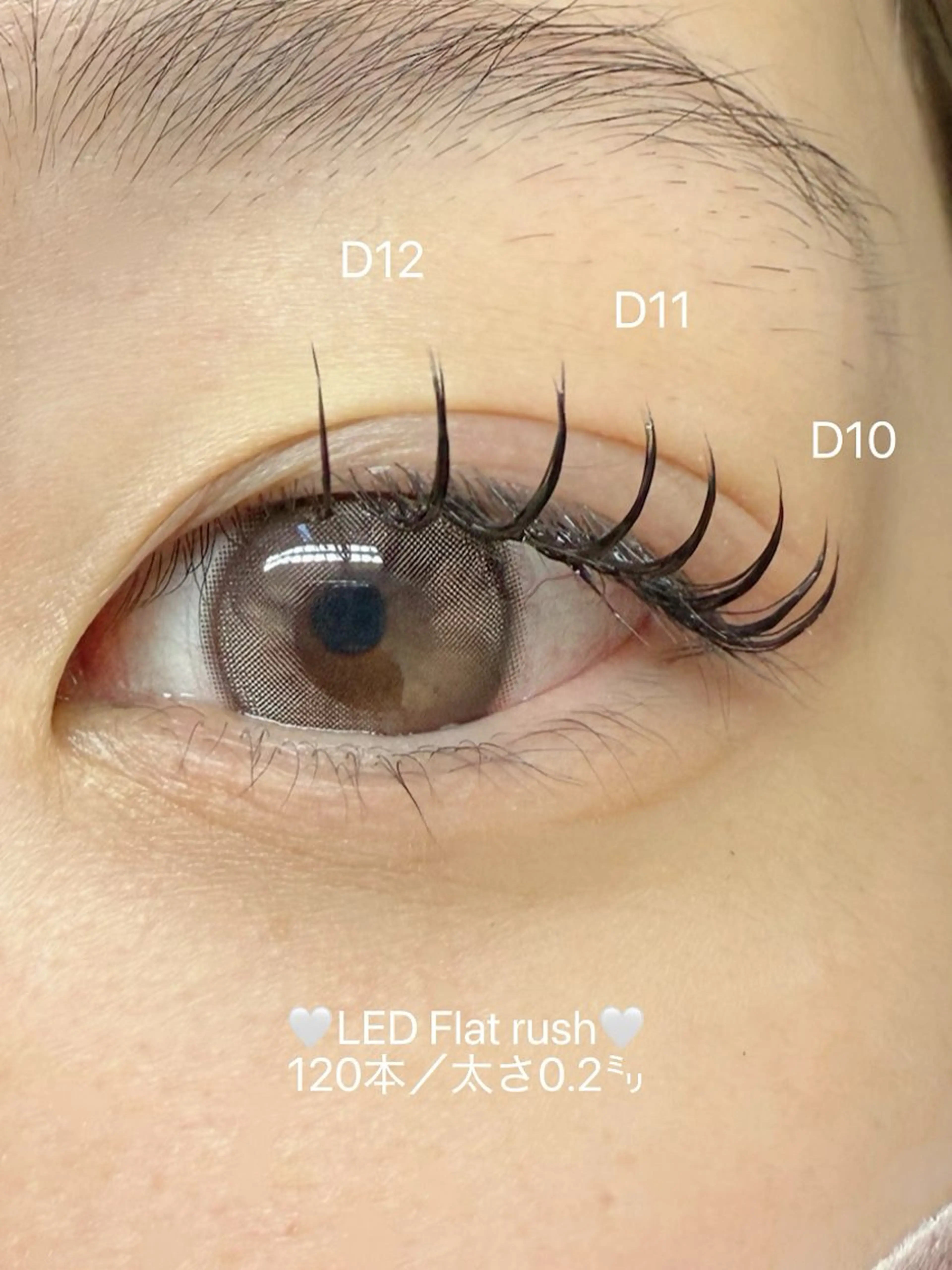 マツエク・マツパ キュート フラットラッシュ マツエク LORAN Lim 工藤の眉毛・アイブロウイメージ