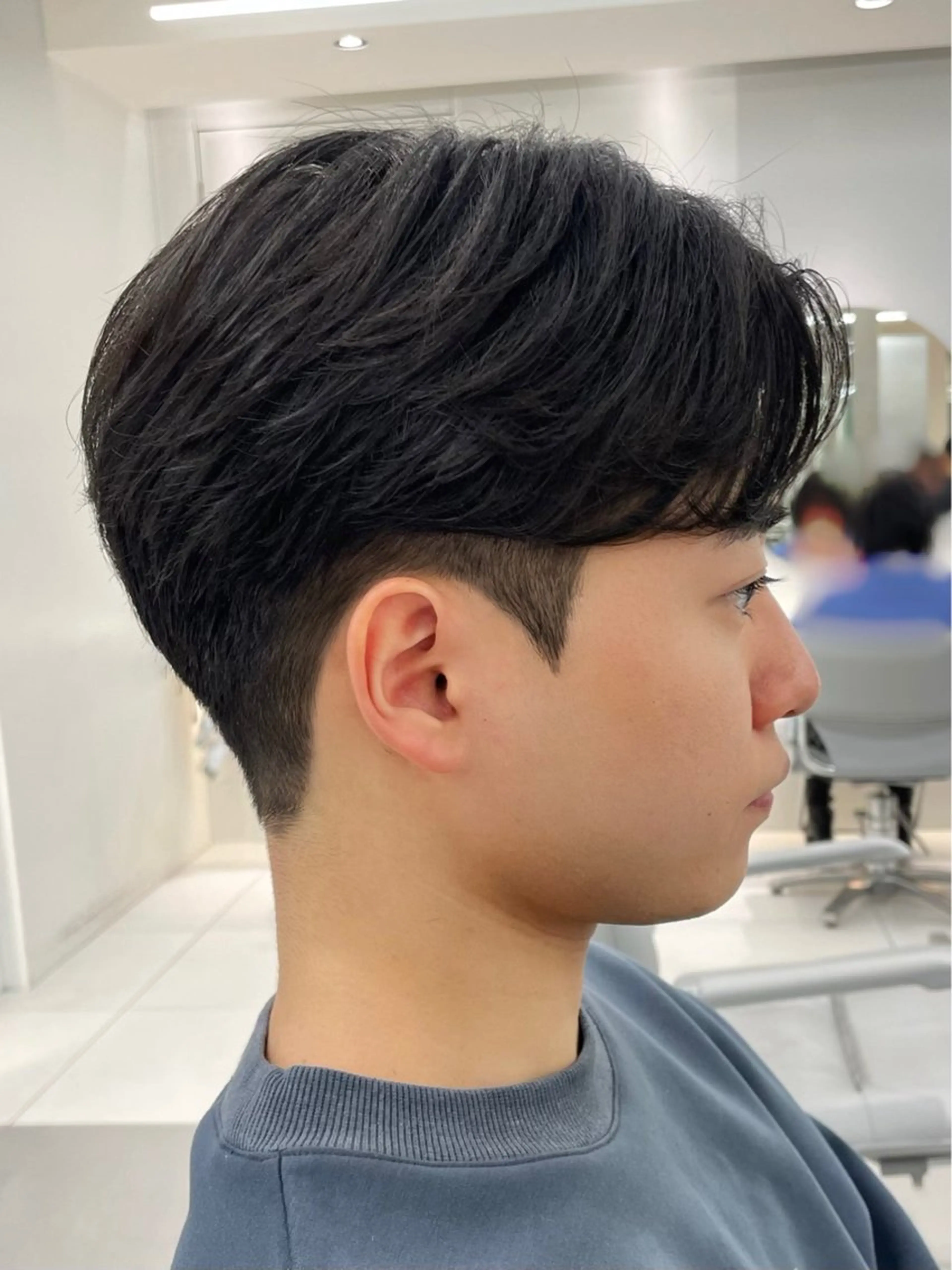 パーマ メンズ センターパート メンズパーマ ニュアンスパーマ カット パーマ センターパート/ マッシュ 小野 樹のヘアスタイル