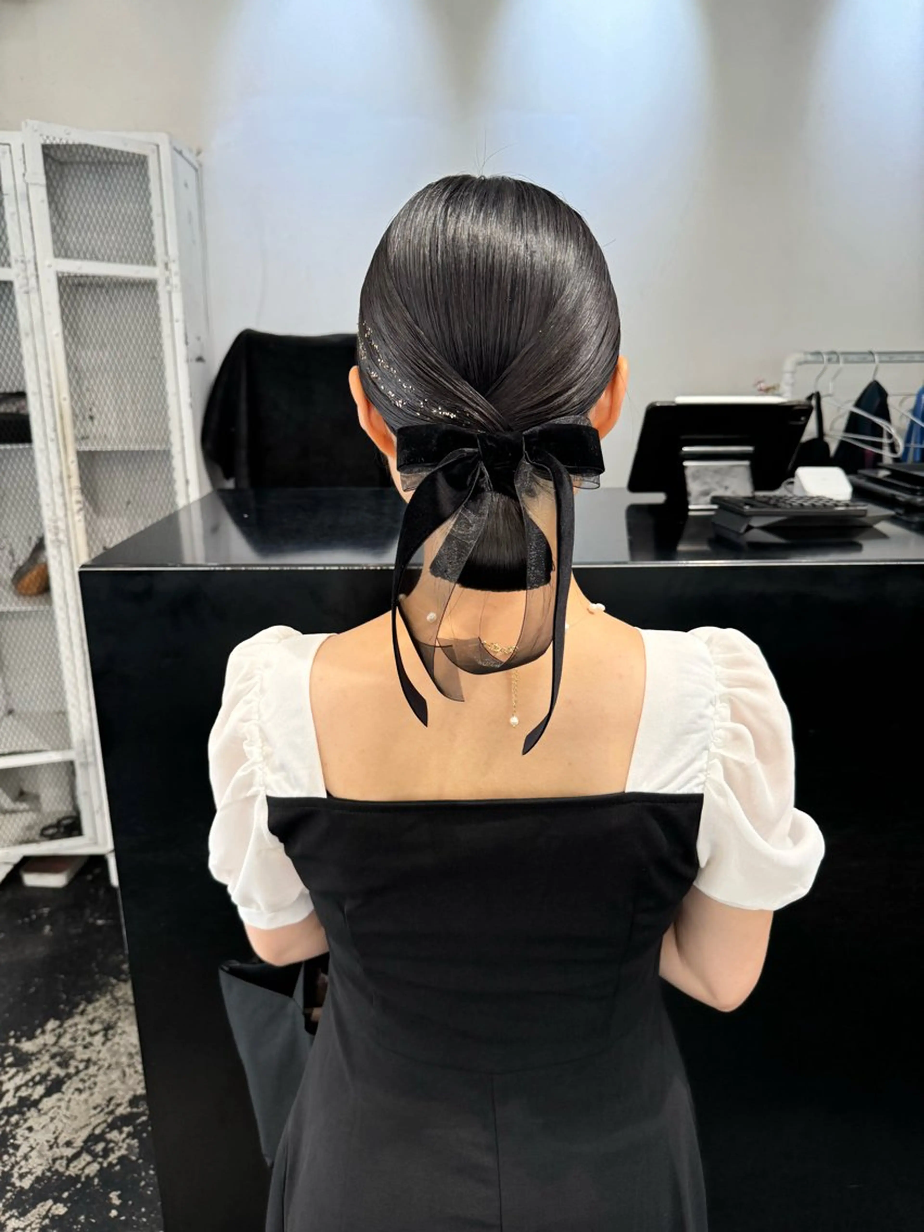 ミディアム カラー ヘアアレンジ ヘアセット 艶ハイトーン/ヘア アレンジAYAKAのヘアスタイル