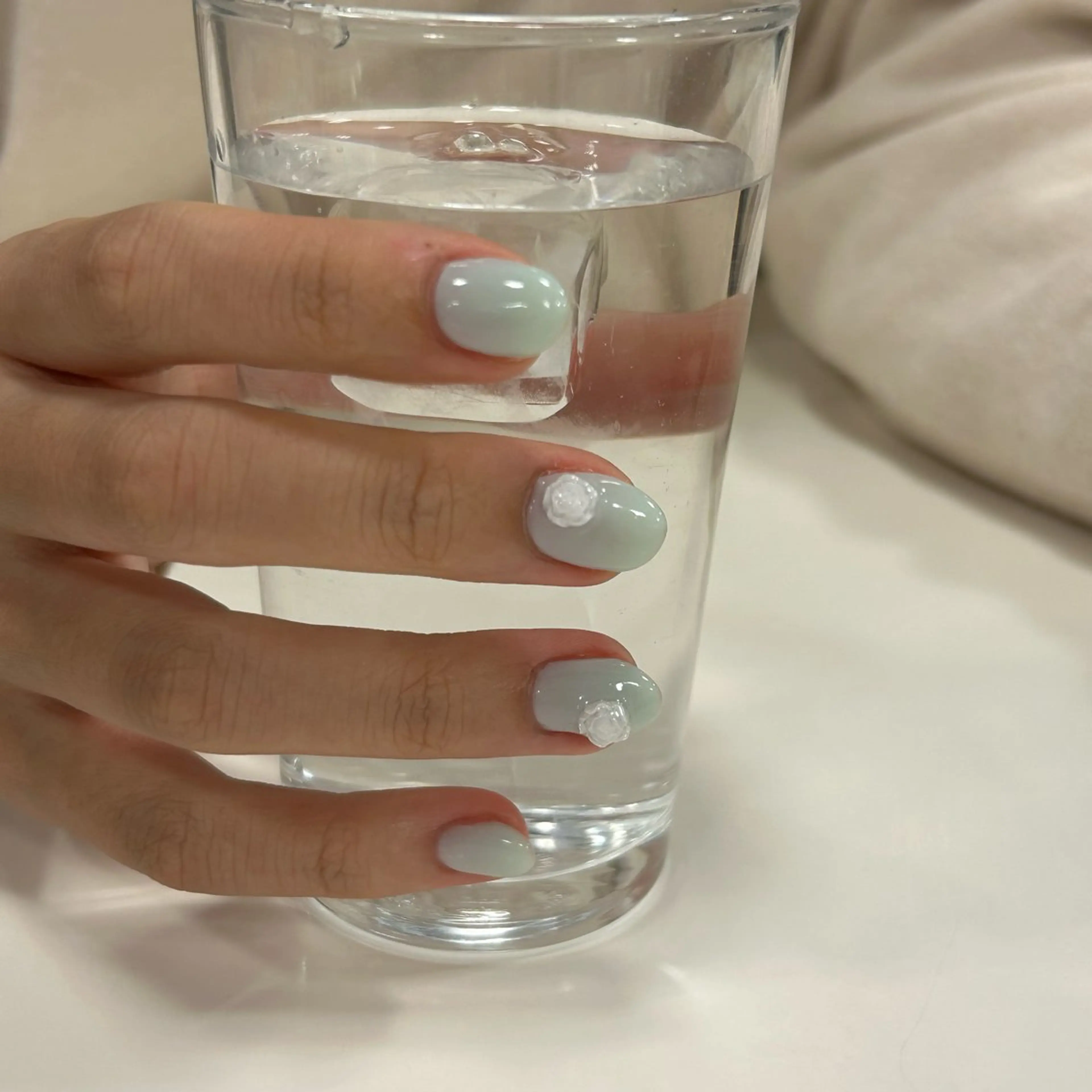 ネイル グリーン ハンドネイル tipsy＋mayu /個性派・海外のネイルデザイン