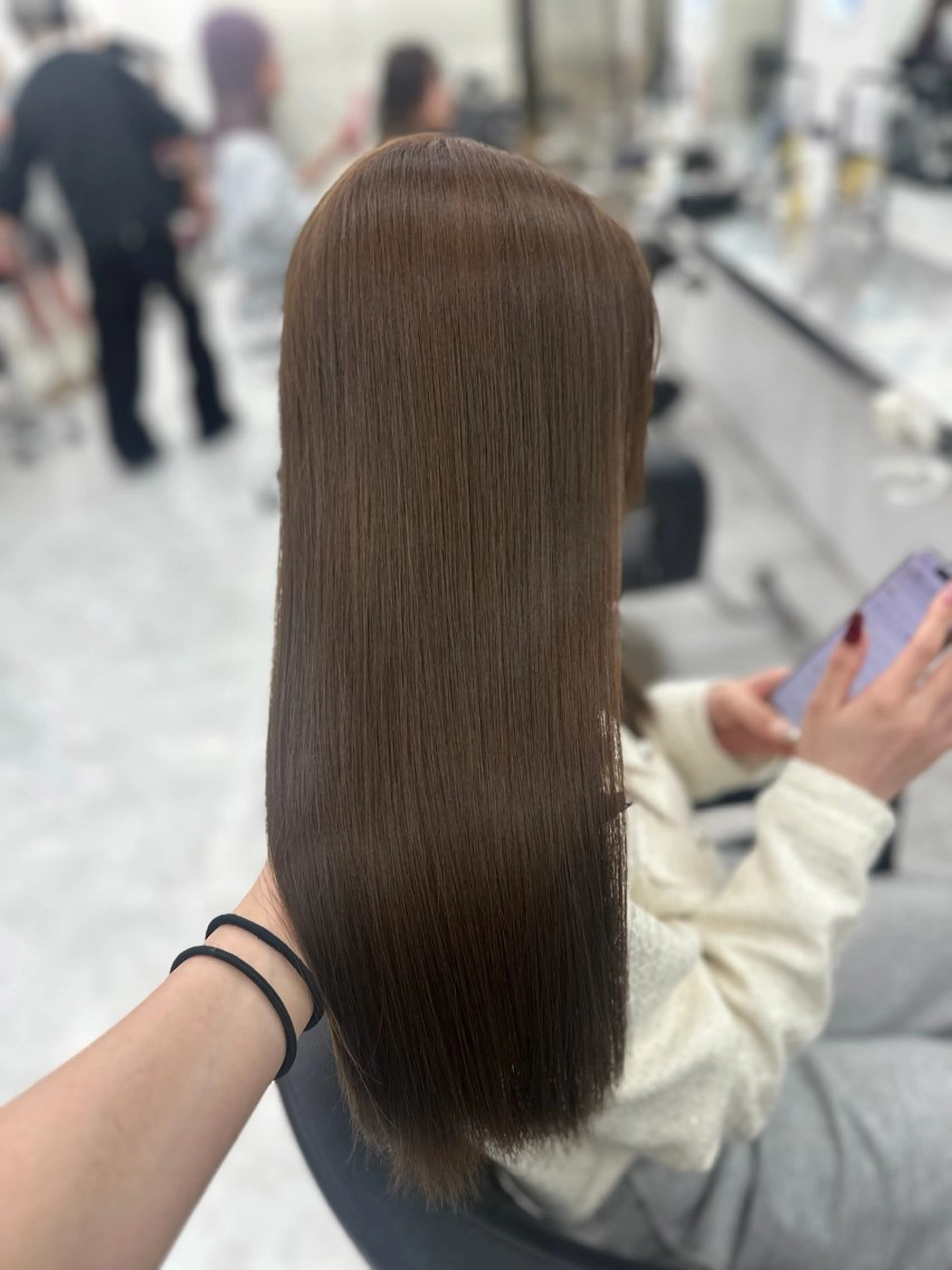 カラー ヘアカラー 透ける透明感カラー 🤍anju🎀のヘアスタイル