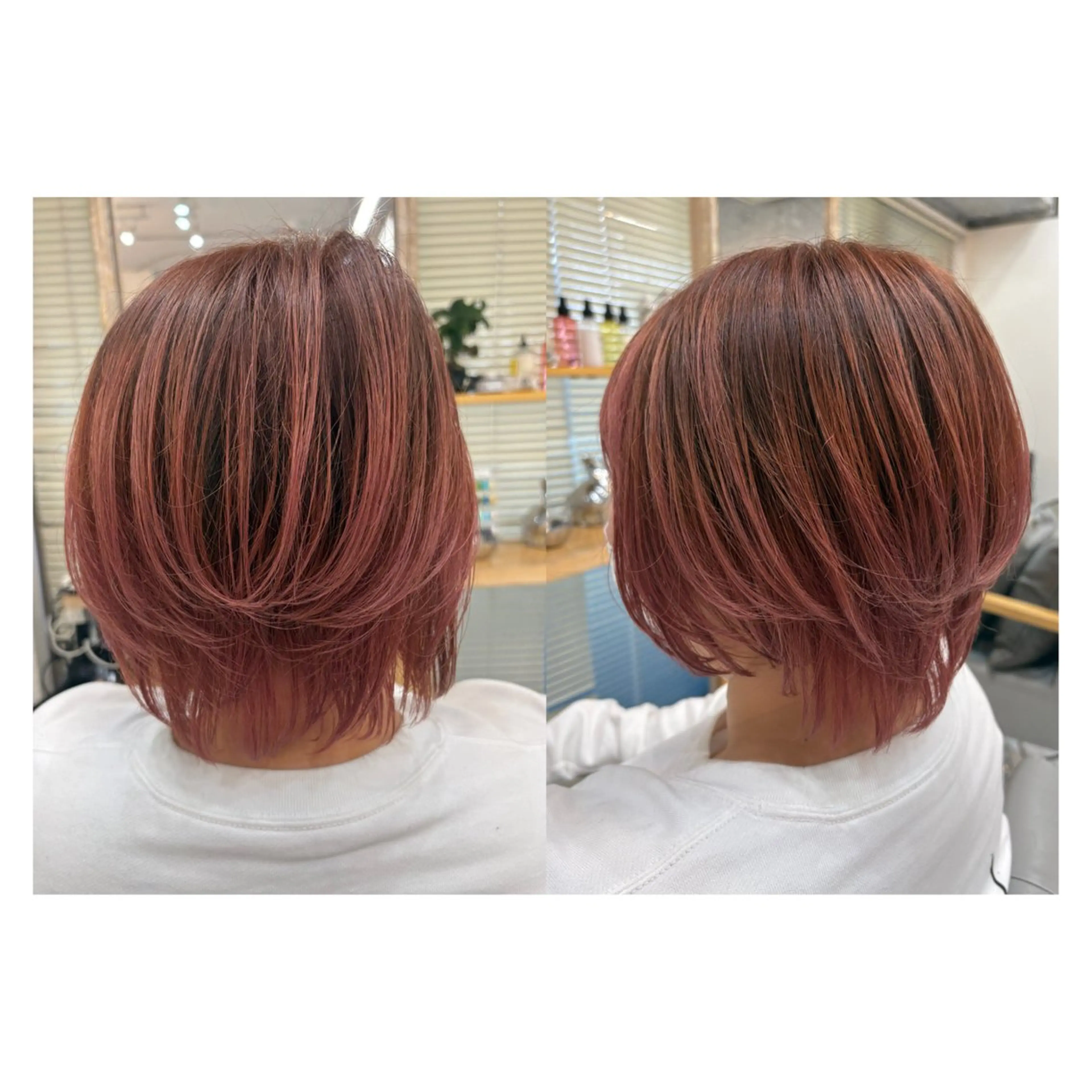 ショート レイヤーカット・ 縮毛矯正 星野のヘアスタイル