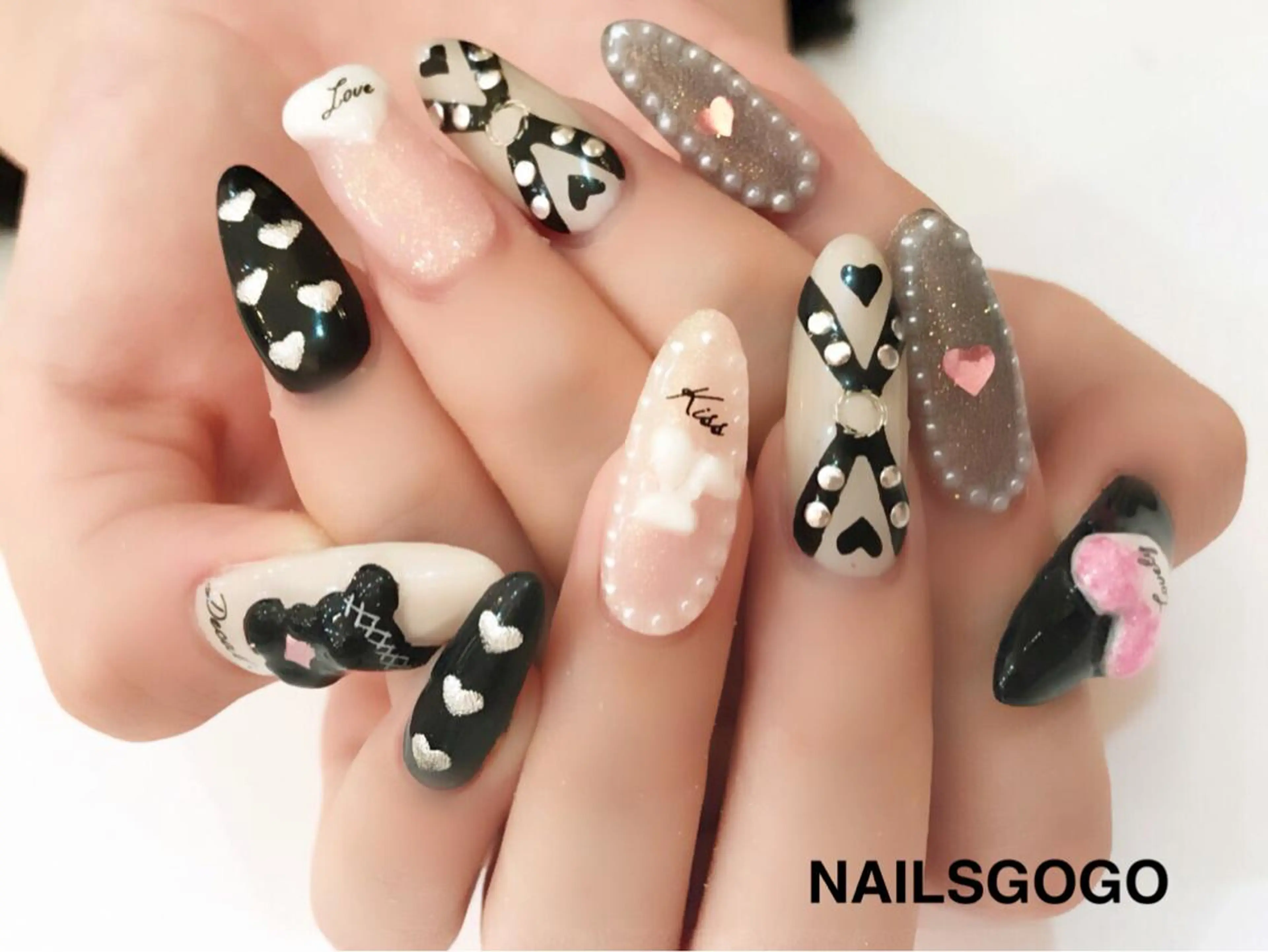 ロング カラー メンズ キッズ ネイル NAILSGOGO shibuyaのネイルデザイン