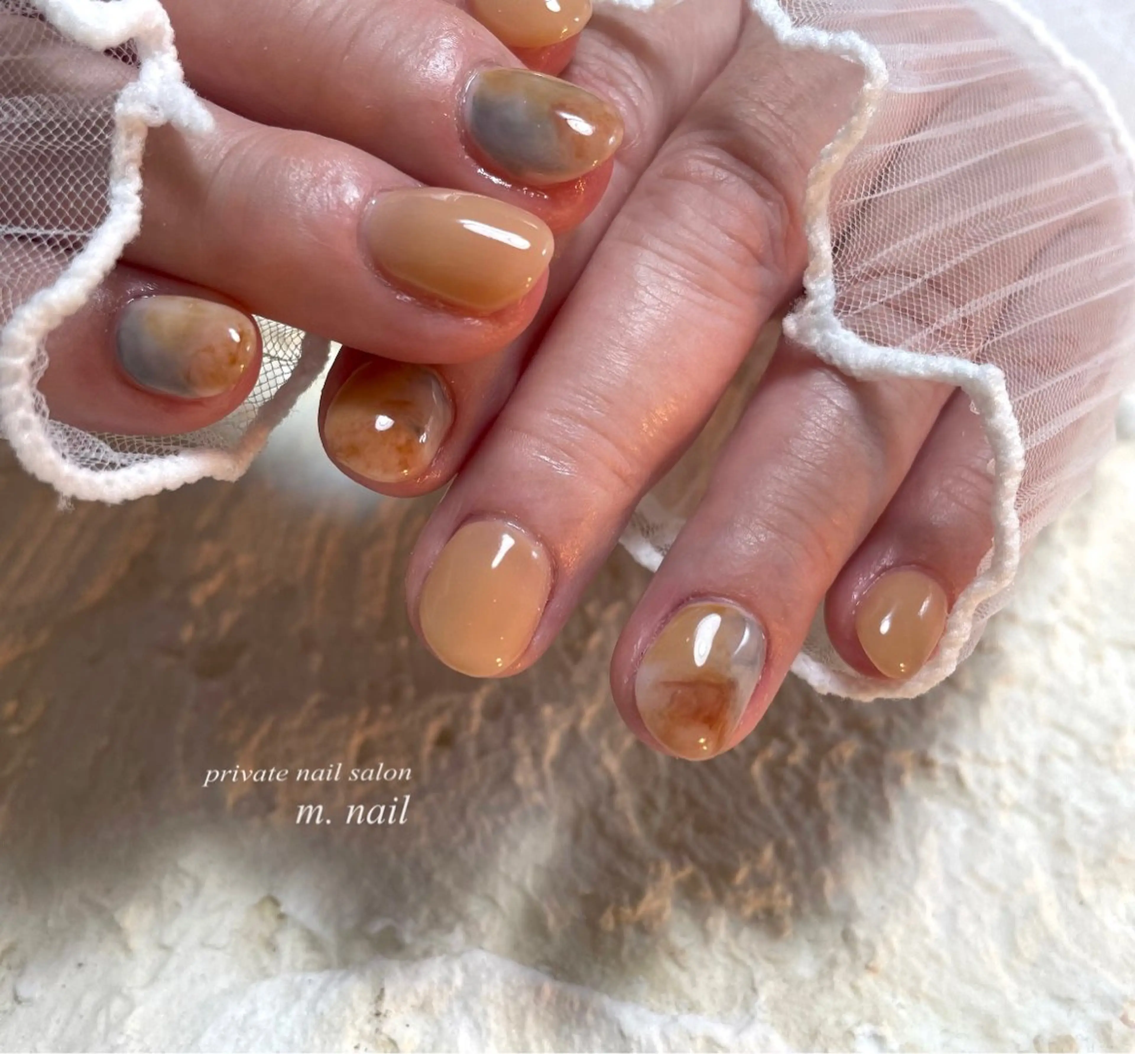 ネイル ニュアンスネイル シンプルネイル m.nail salonのネイルデザイン