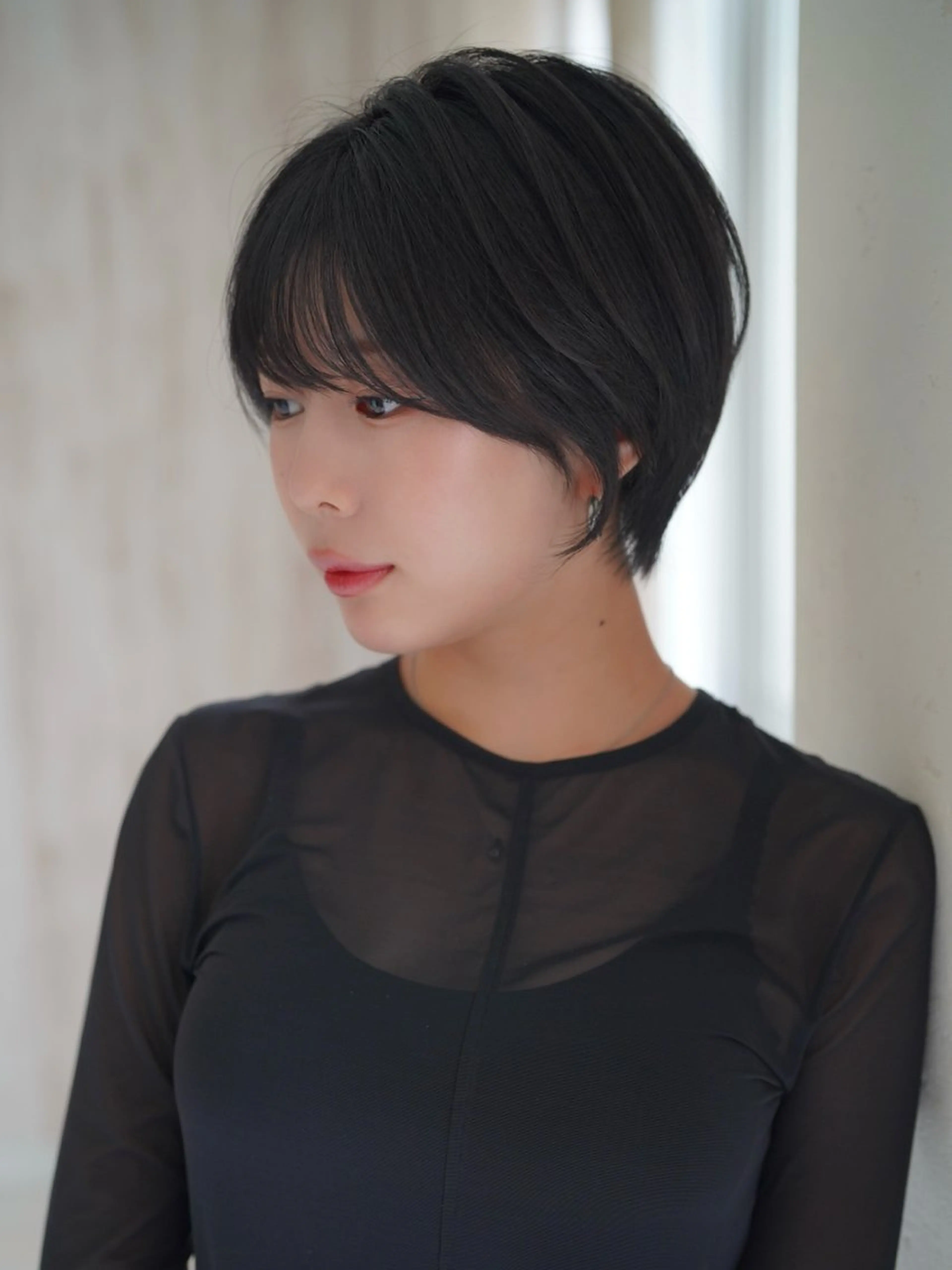 ショート ショートボブ ボブ レイヤーカット ショートヘア 小顔カット ✂️カットモデル募集 Nao　ナオのヘアスタイル