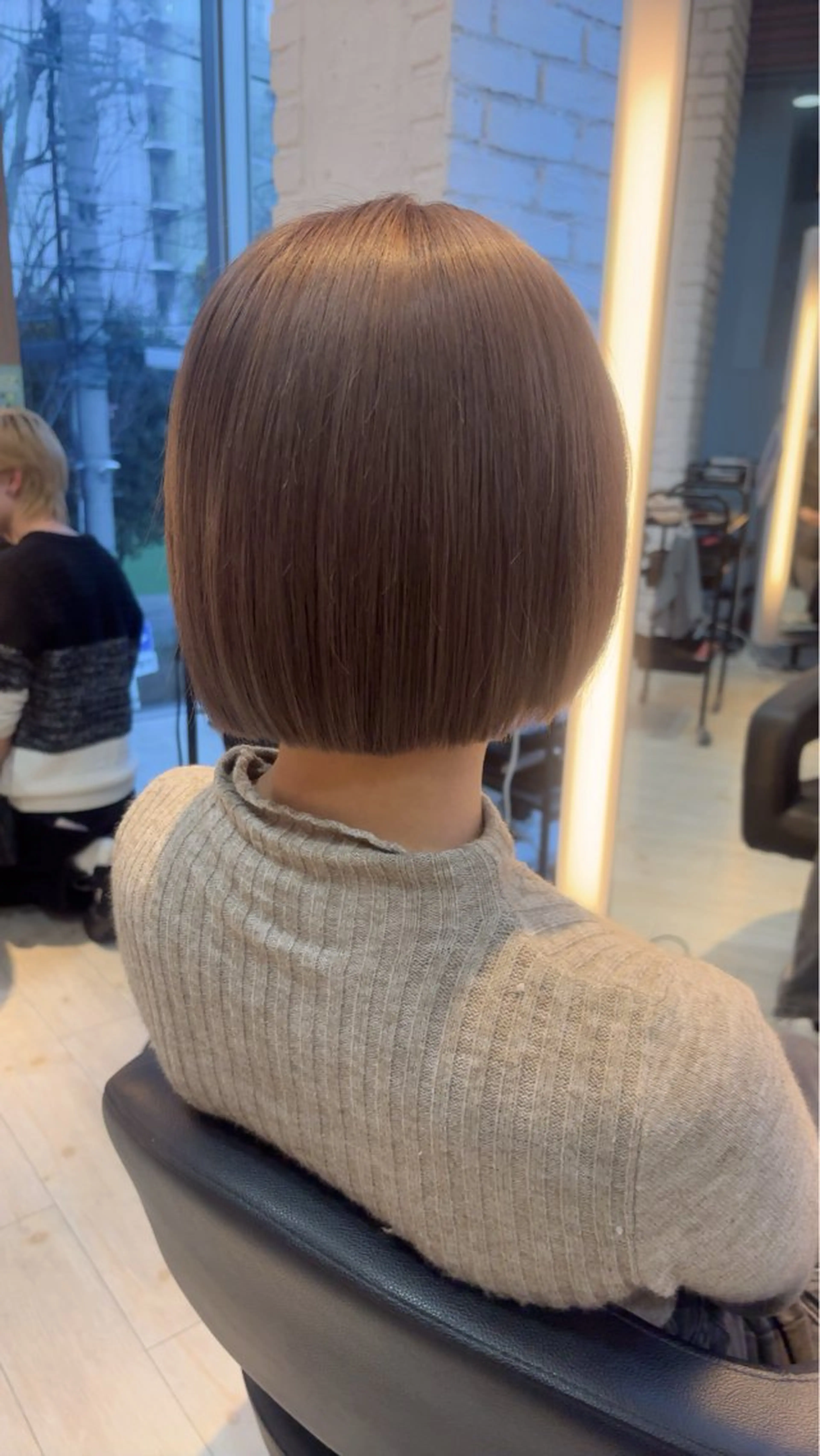 カラー ブリーチ グレージュ ミルクティーグレージュ miyu/ボブ/ 透明感カラー/栄のヘアスタイル