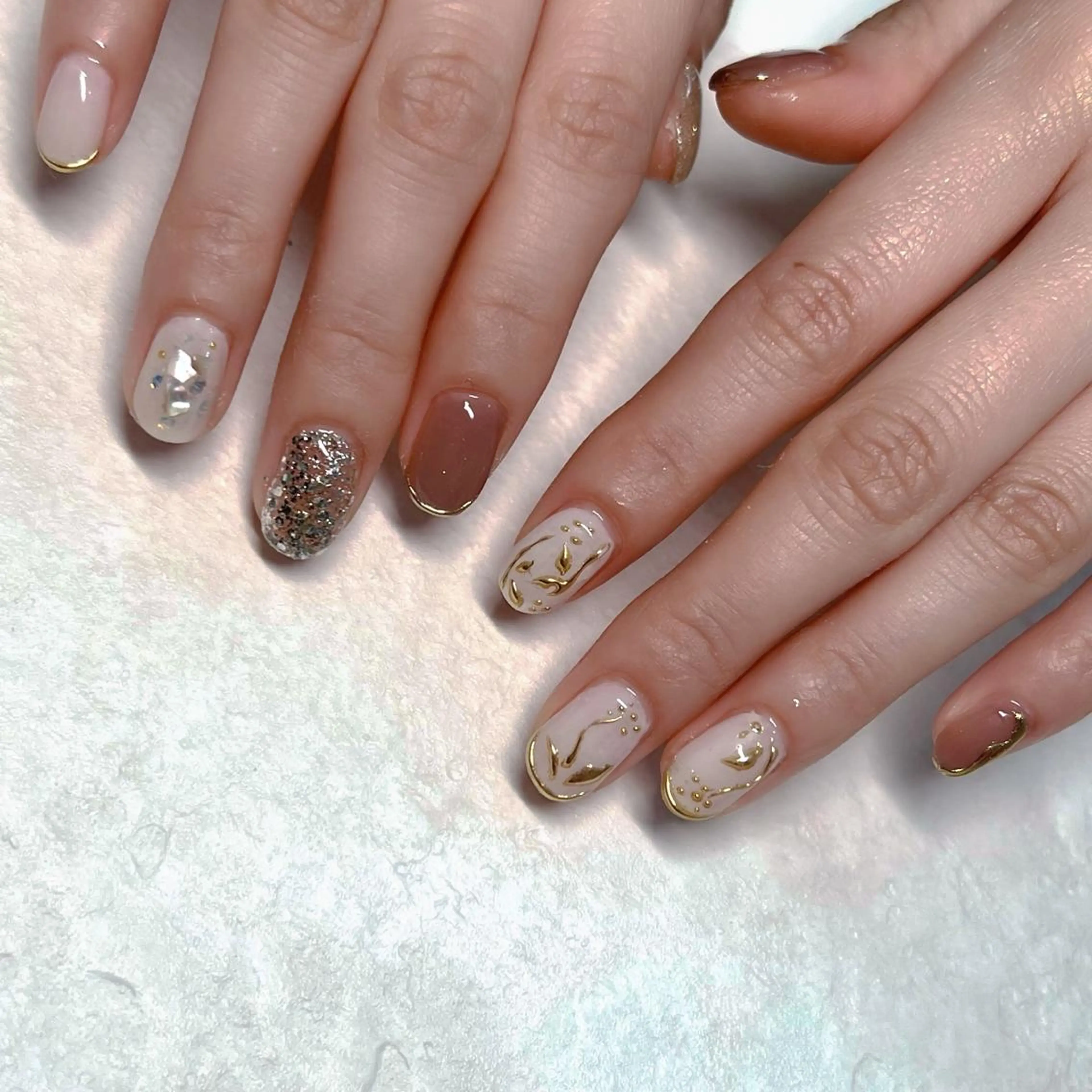 ネイル ハンドネイル 《カメレオン》 西田美輝のヘアスタイル