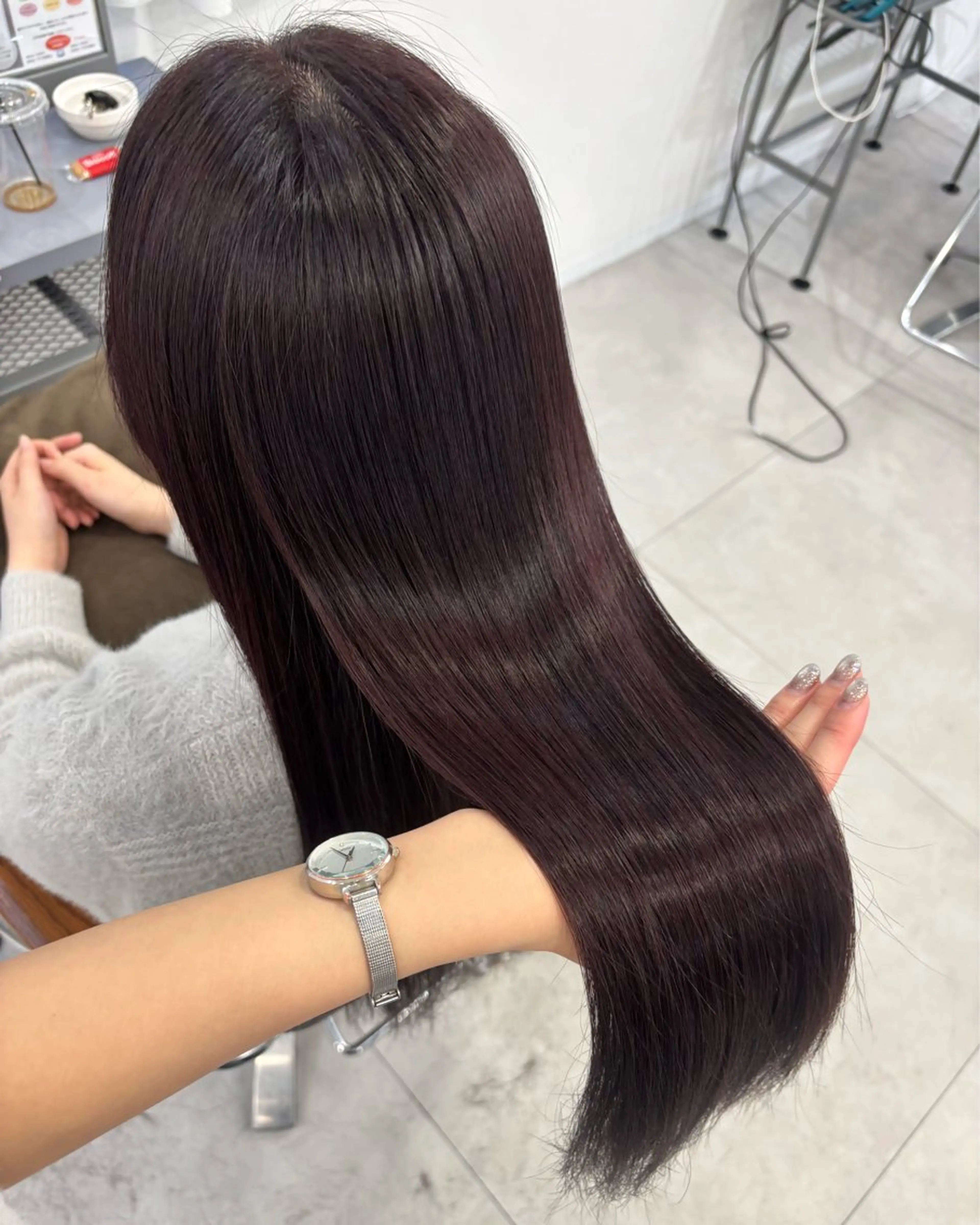 ロング ヘアカラー トリートメント 髪質改善特化🫧韓国 🇰🇷amiruのヘアスタイル