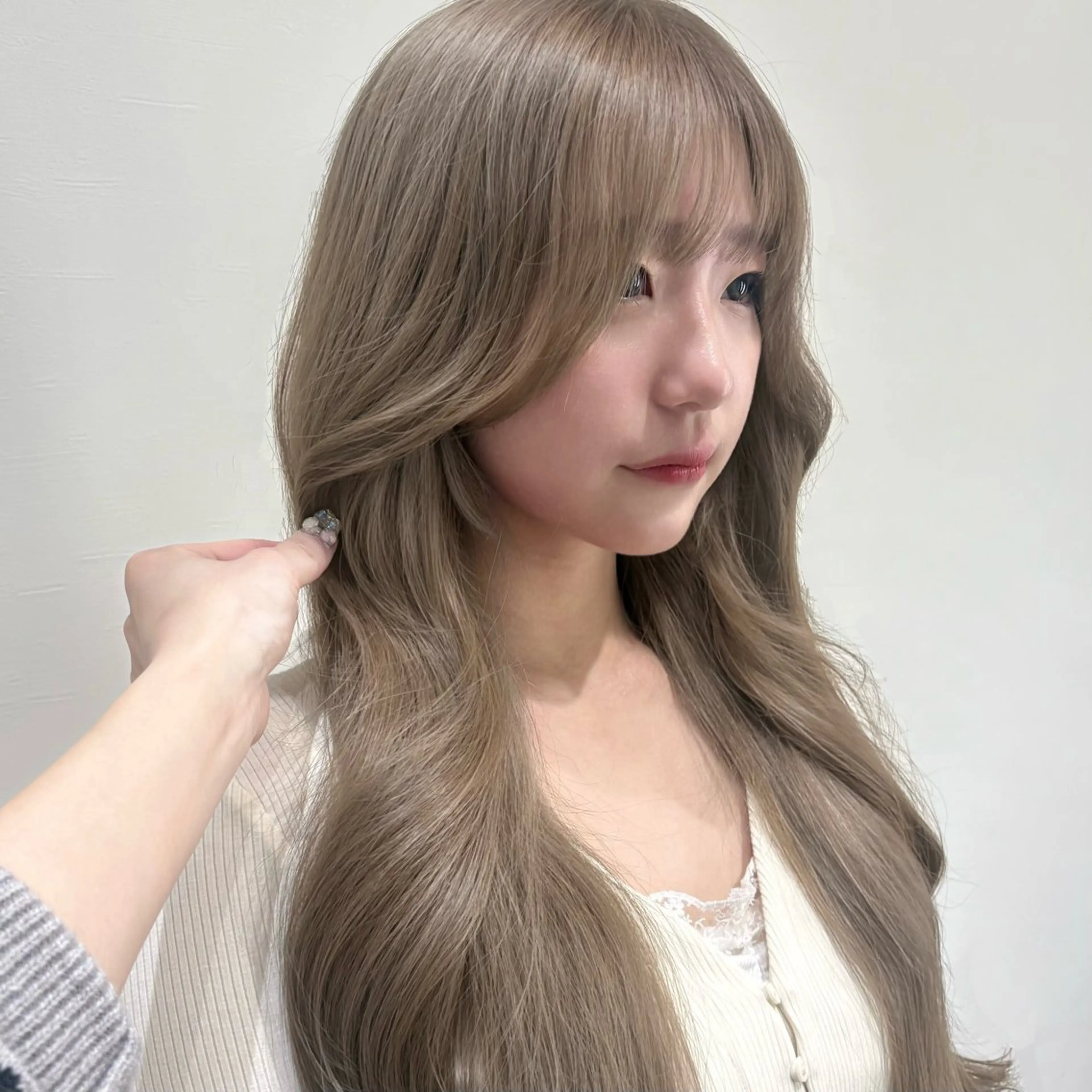 ロング 似合わせ前髪／ 小顔カット🎀そうのヘアスタイル