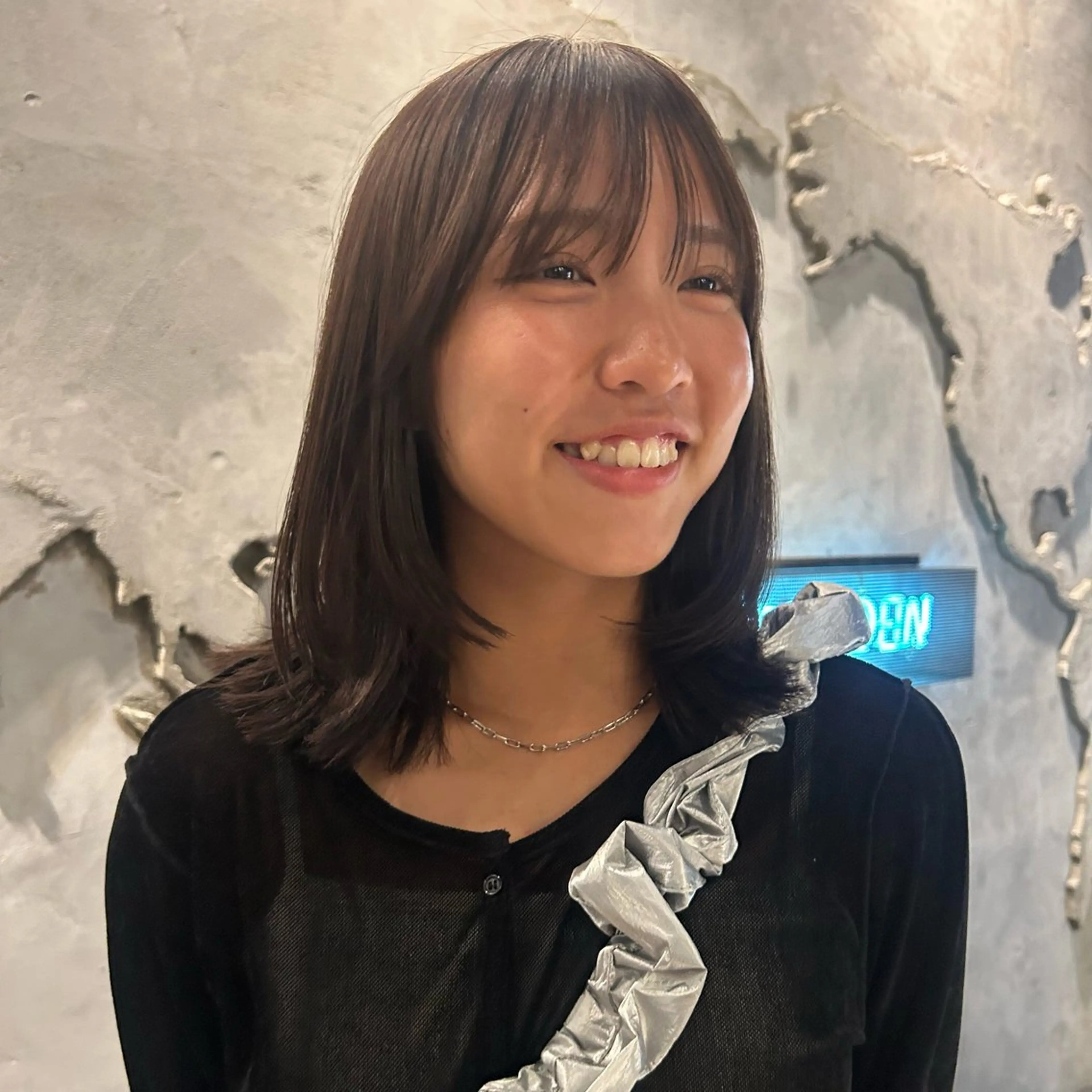 ミディアム カラー ヘアカラー トリートメント このか/似合わせ/ 透明感/ダブルカラーのヘアスタイル