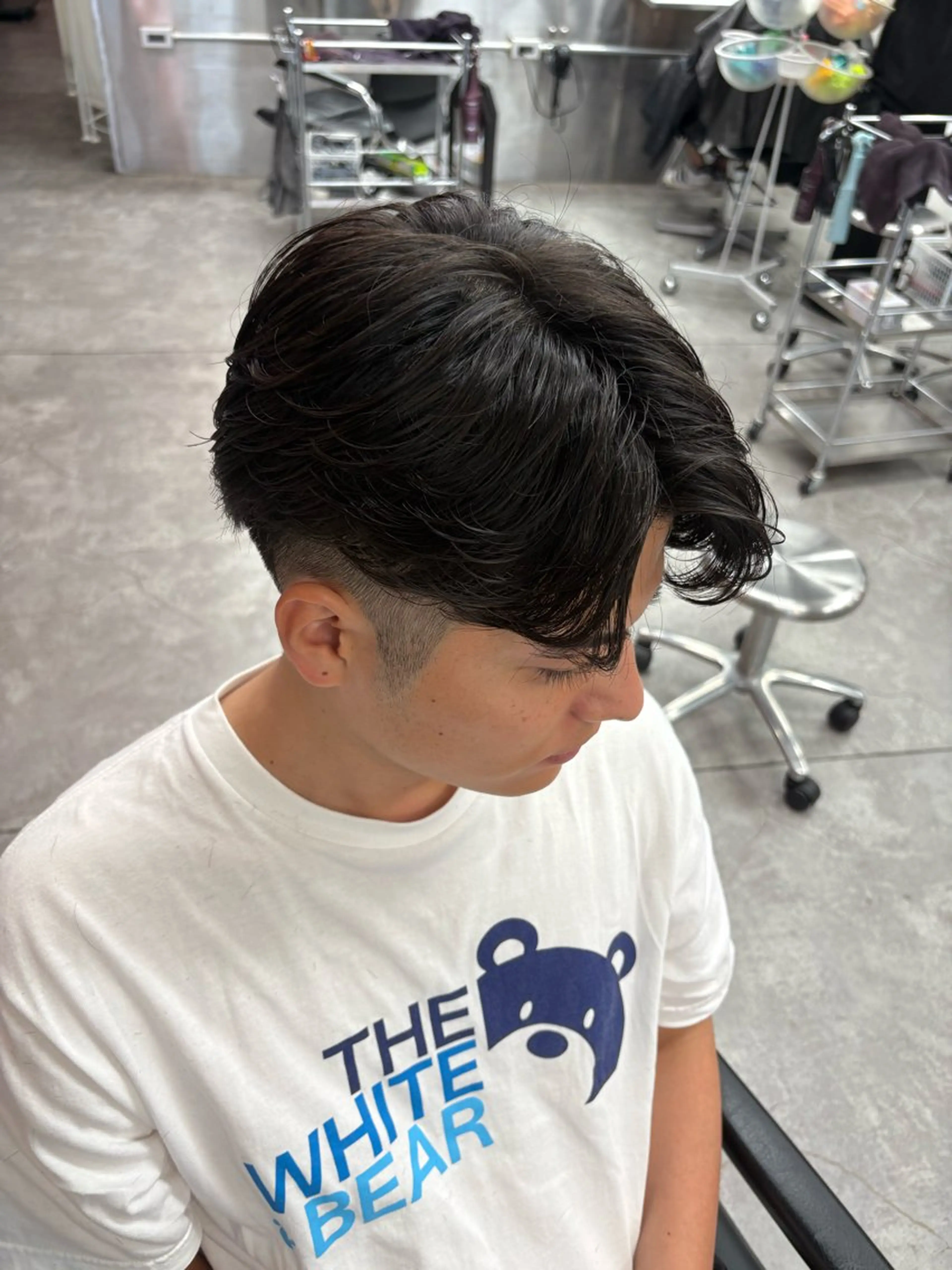 ミディアム カラー パーマ メンズ カット パーマ トリートメント ヘアセット メンズパーマ特化 🔥韓国ヘア職人🔥のヘアスタイル