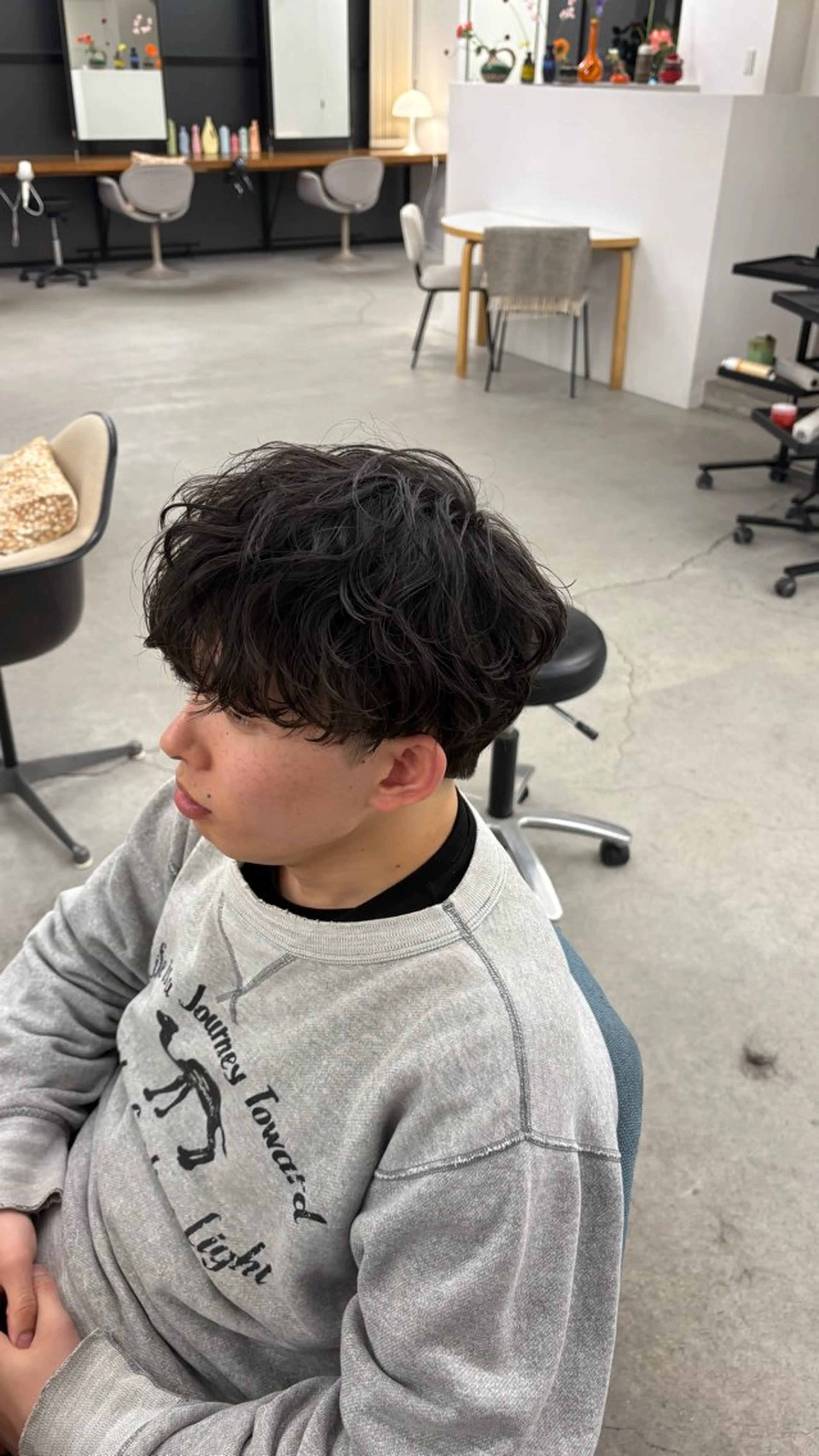 メンズ センターパート フェザーパーマ メンズパーマ カット パーマ Hair Salon LUCEY所属・メンズパーマ/カラ ー/川越/成田最のヘアスタイル